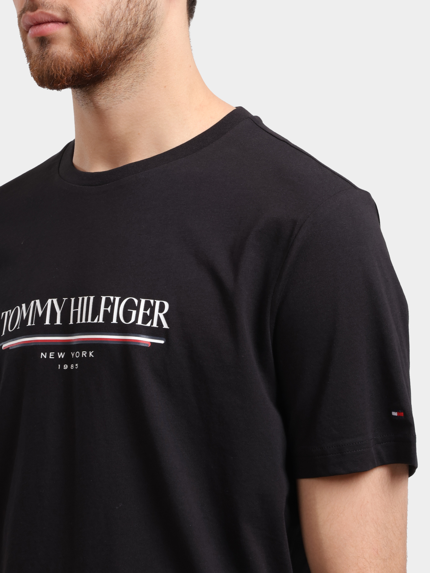 Футболка Tommy Hilfiger MW0MW40324 мужская с логотипом — купить в интернет-магазине Verdistore