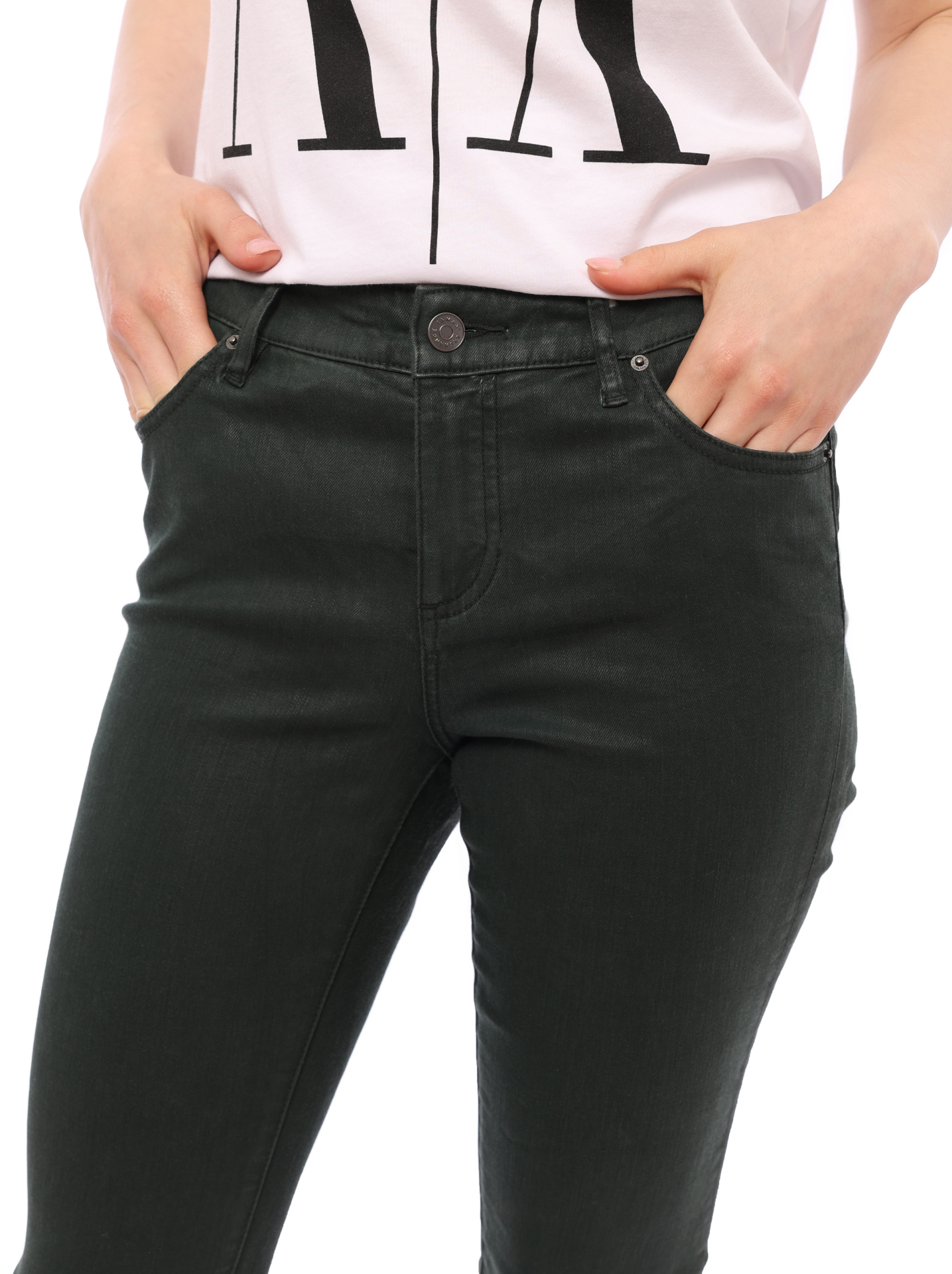 Джинсы Armani Exchange J01 1883 темно-зелёные женские — купить в интернет-магазине Verdistore