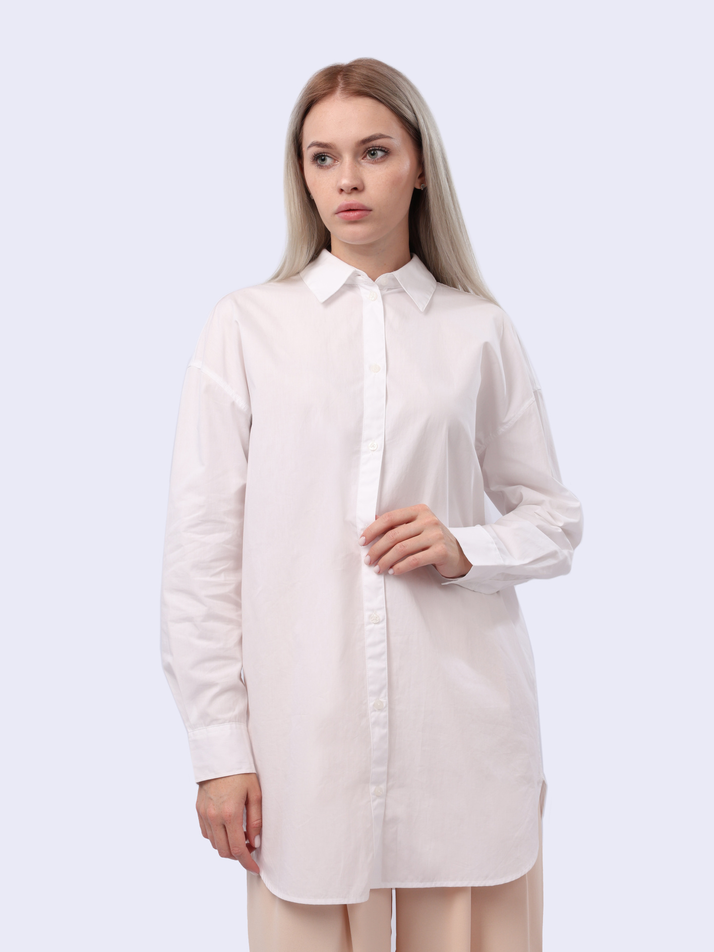 Рубашка Armani Exchange 3DYC12 YN3NZ 1000 белая женская из хлопка — купить в интернет-магазине Verdistore