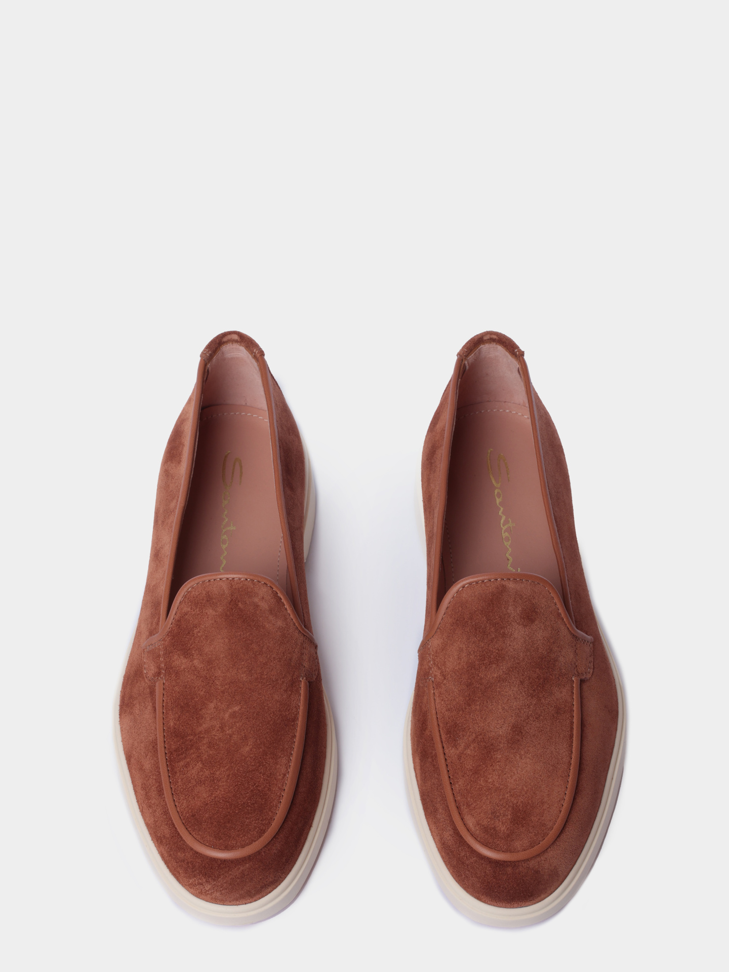 Лоферы Santoni WUYG72027TISNORBC40 замшевые женские — купить в интернет-магазине Verdistore
