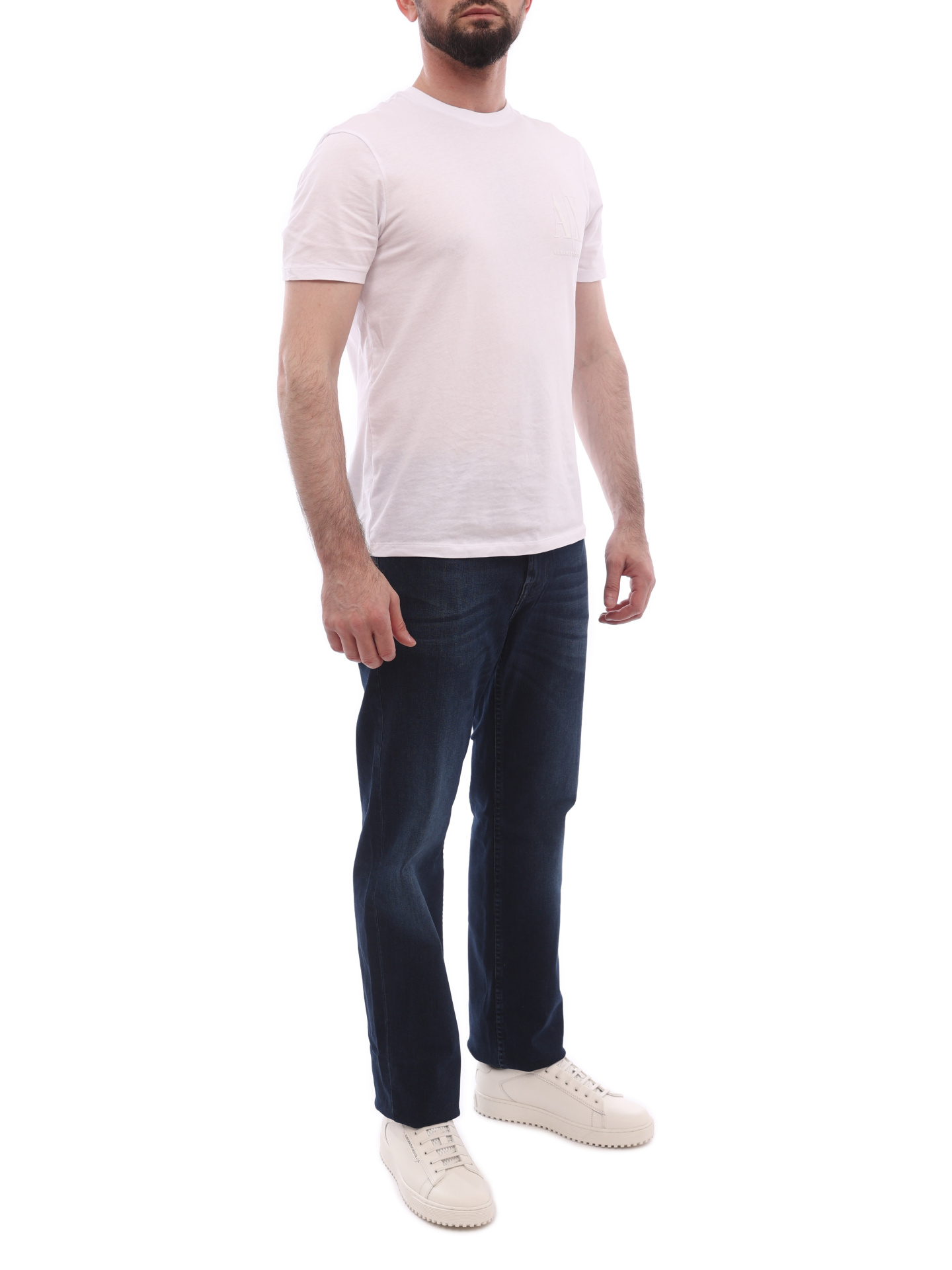 Джинсы 7 For All Mankind JSMNR460AI темно-синие мужские с декоративнымии потертостями — купить в интернет-магазине Verdistore