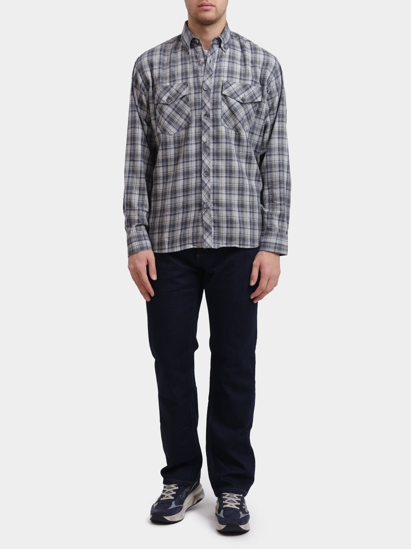 Рубашка 4321-320-09 серая мужская — купить в интернет-магазине Verdistore