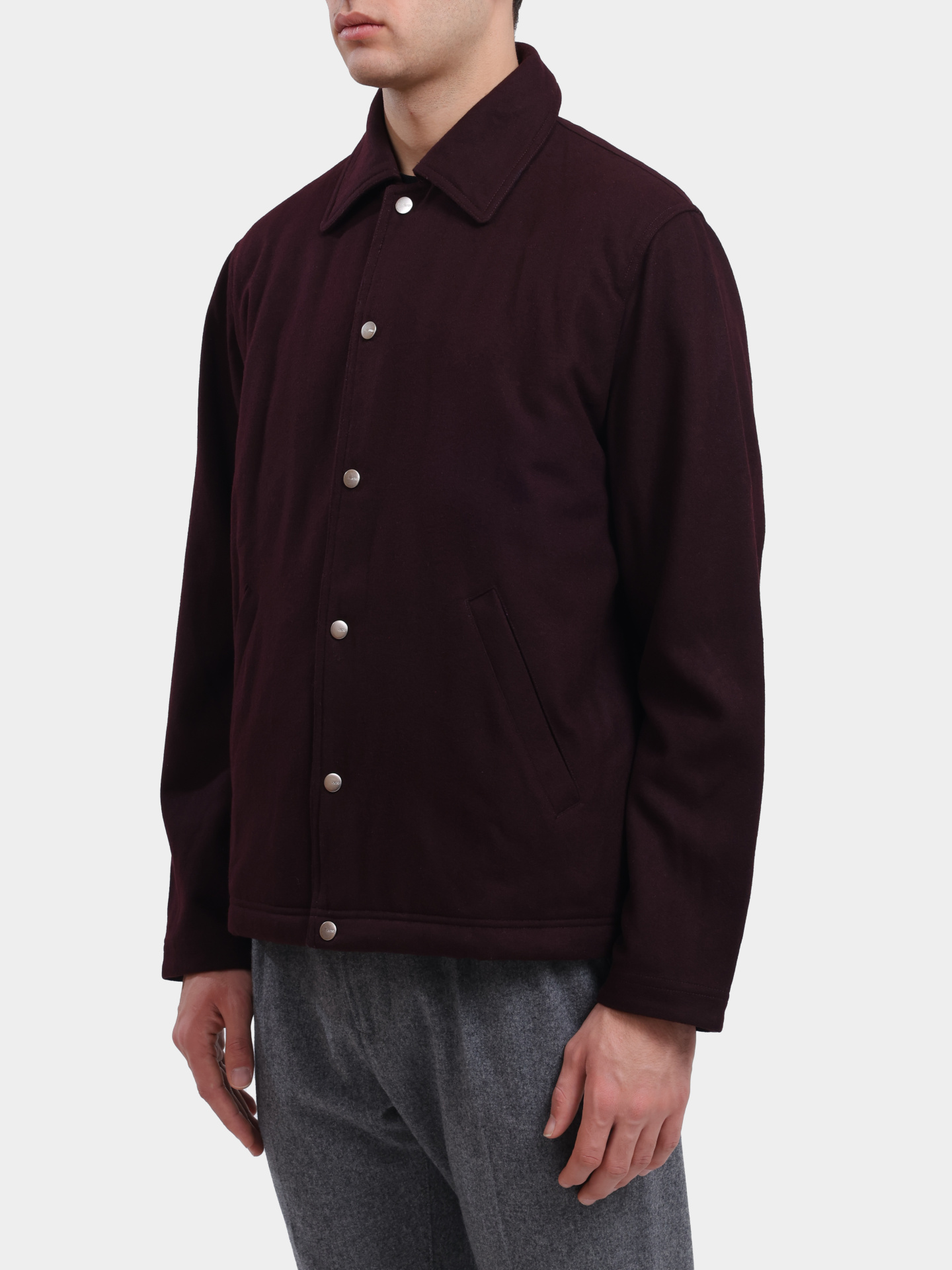 Куртка-рубашка Autry JAPX - O5IH бордовая мужская — купить в интернет-магазине Verdistore