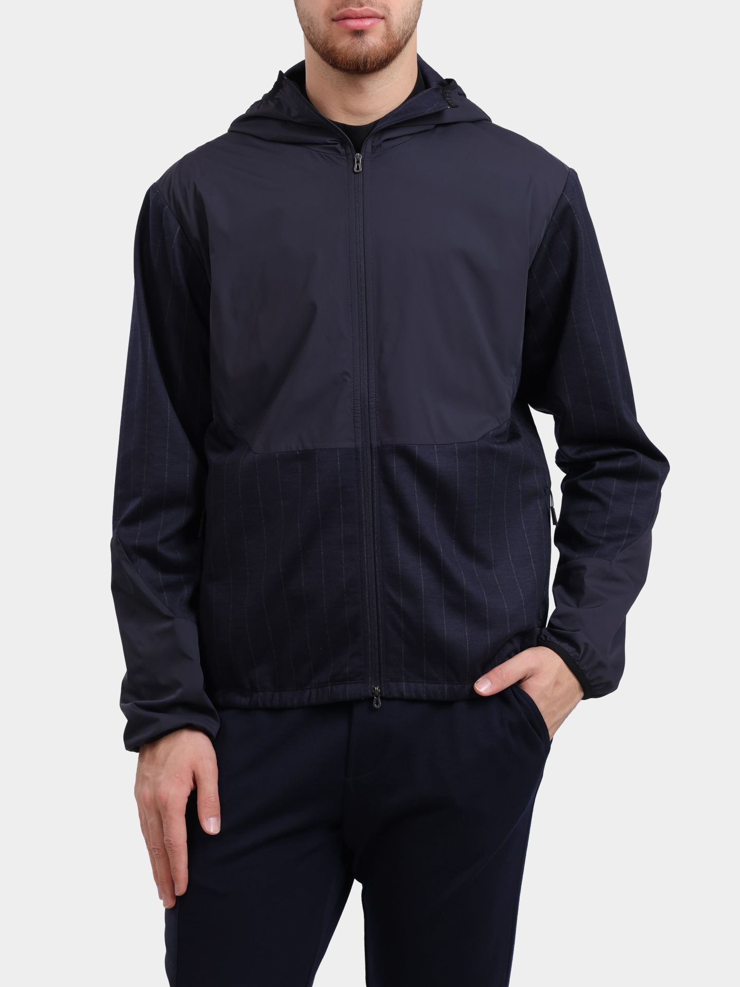 Мастерка Sease WH049TJ232 B13 темно-синяя мужская комбинированная — купить в интернет-магазине Verdistore