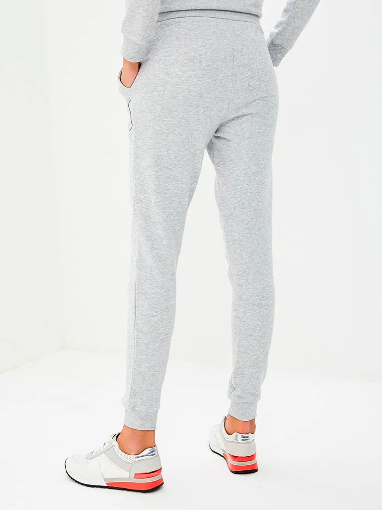 Брюки спортивные Armani Exchange 6ZYP71 3911 серые женские с эластичными манжетами — купить в интернет-магазине Verdistore