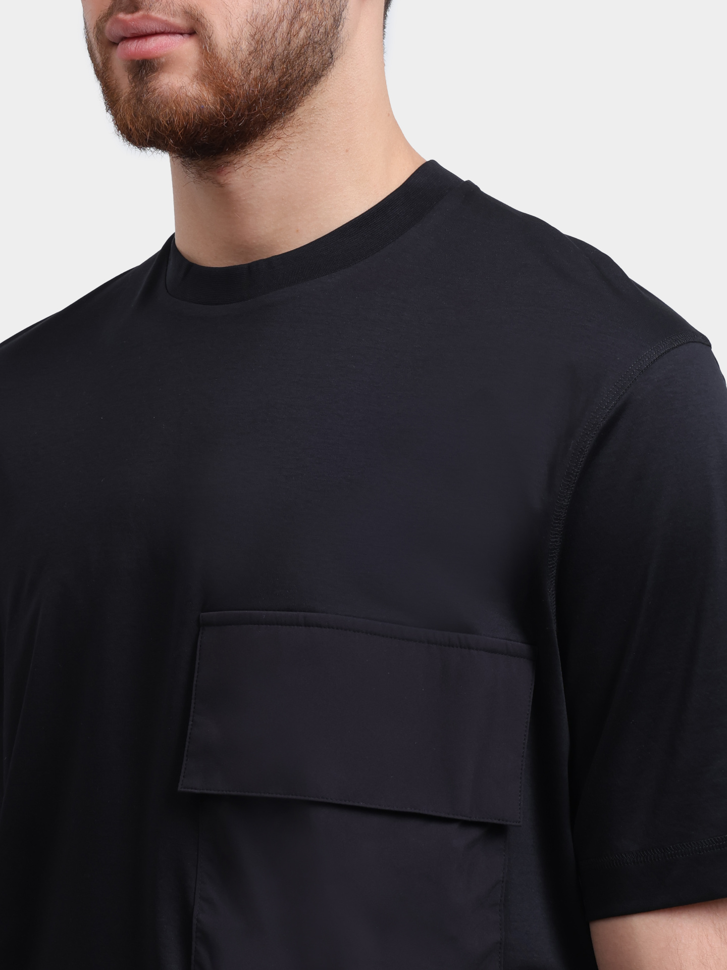 Футболка Herno Laminar JG00072UL 52132 с накладным карманом мужская — купить в интернет-магазине Verdistore