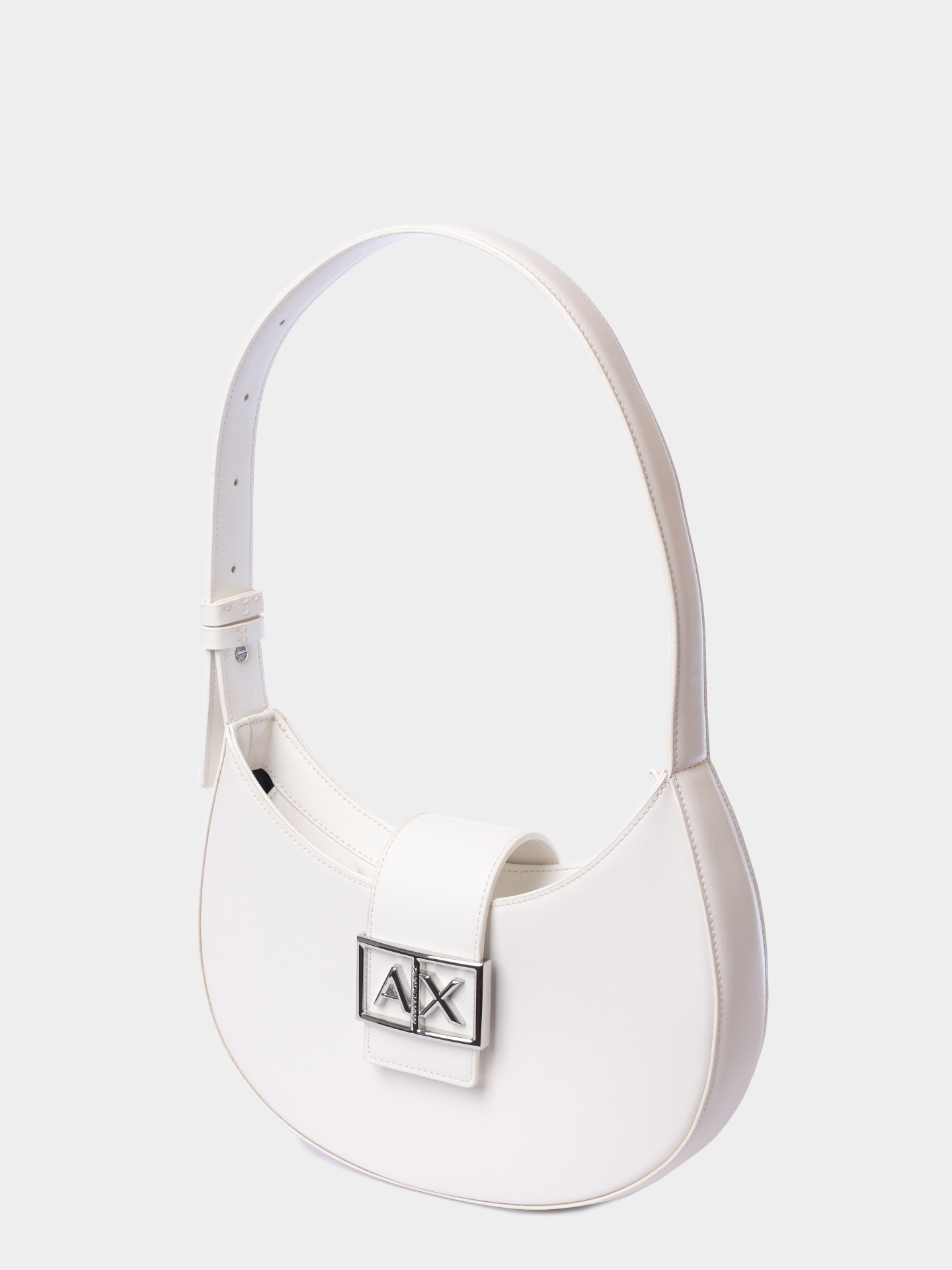Сумка A|X XW002565 AF12039 U0011 белая женская с крупным металлическим логотипом  — купить в интернет-магазине Verdistore