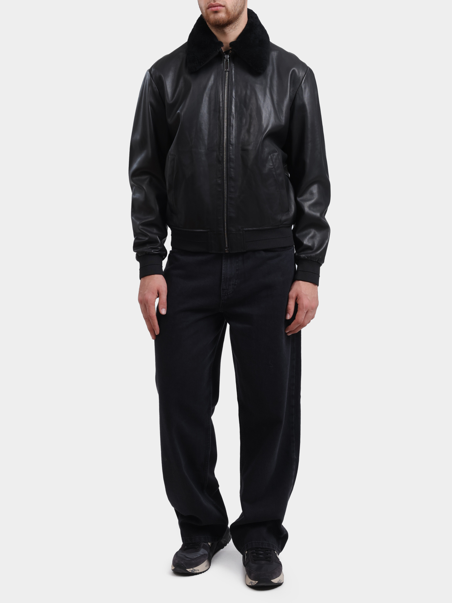 Куртка Calvin Klein K10K111937 кожаная мужская — купить в интернет-магазине Verdistore