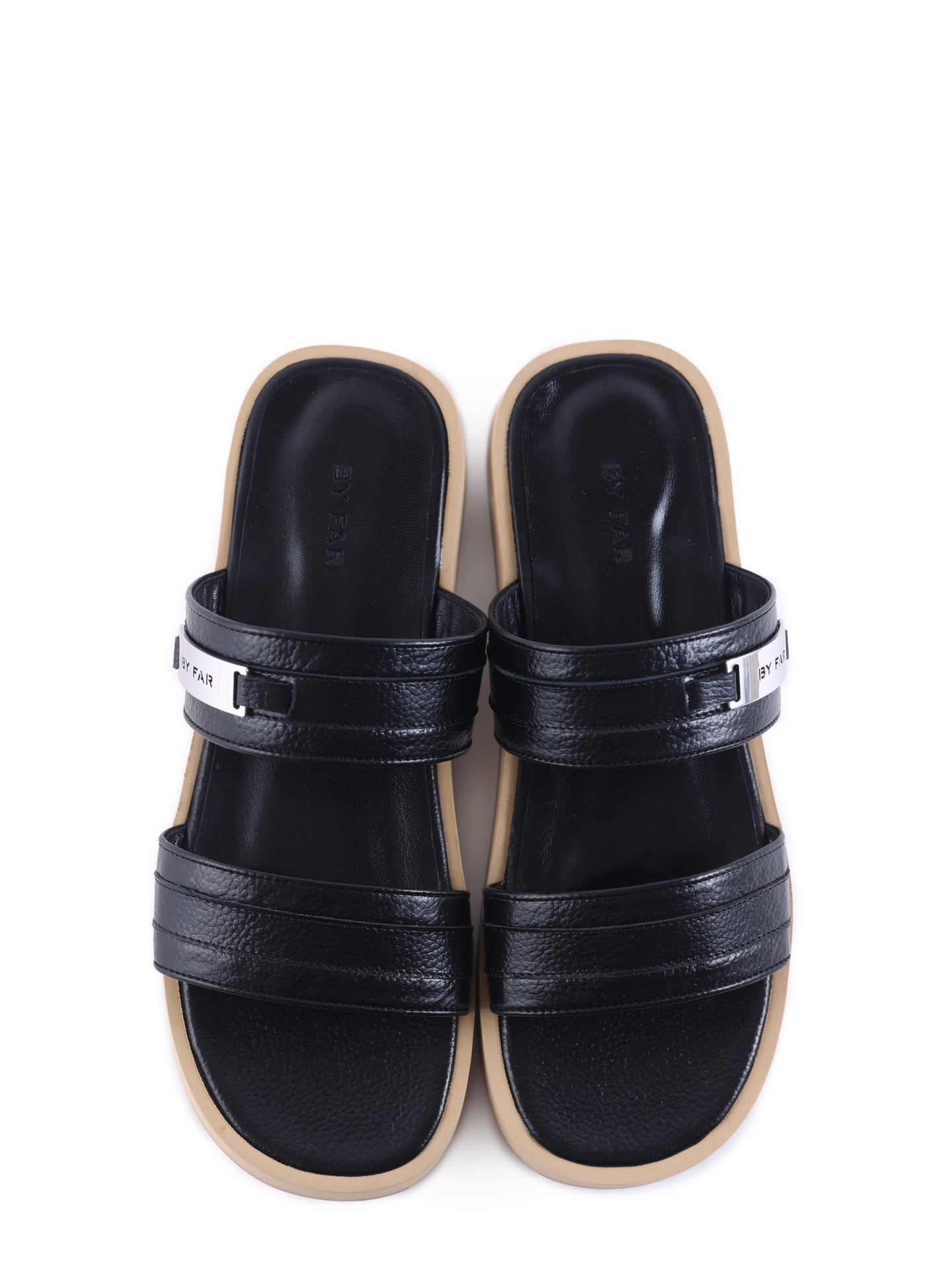 Сандалии By Far 22CRESBLGG BL кожаные женские — купить в интернет-магазине Verdistore