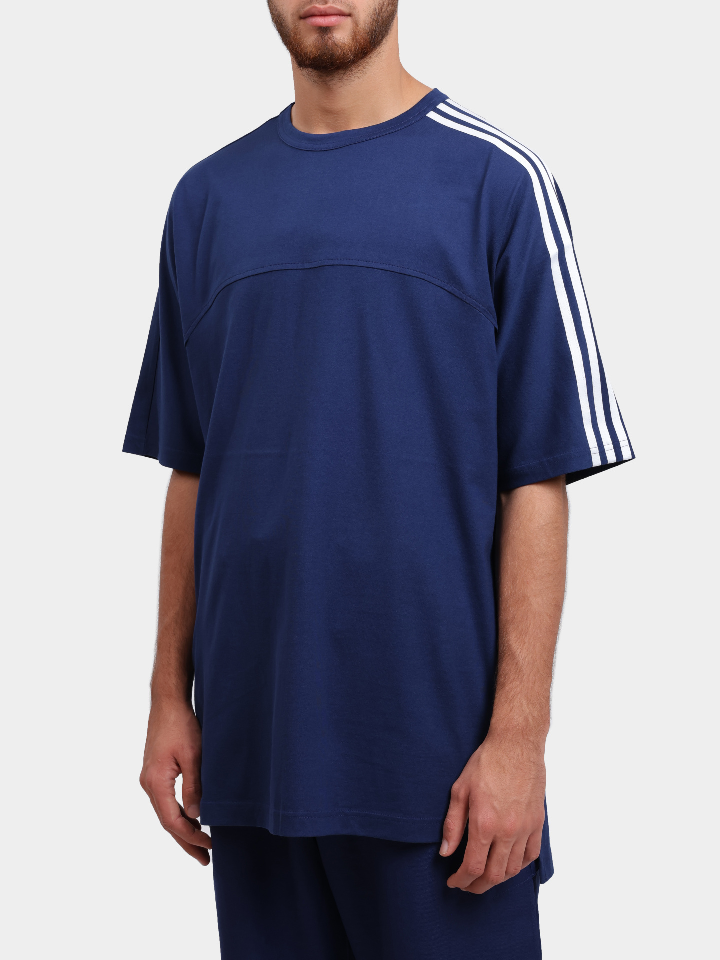 Футболка Y-3 JM7846 синяя мужская из хлопка — купить в интернет-магазине Verdistore