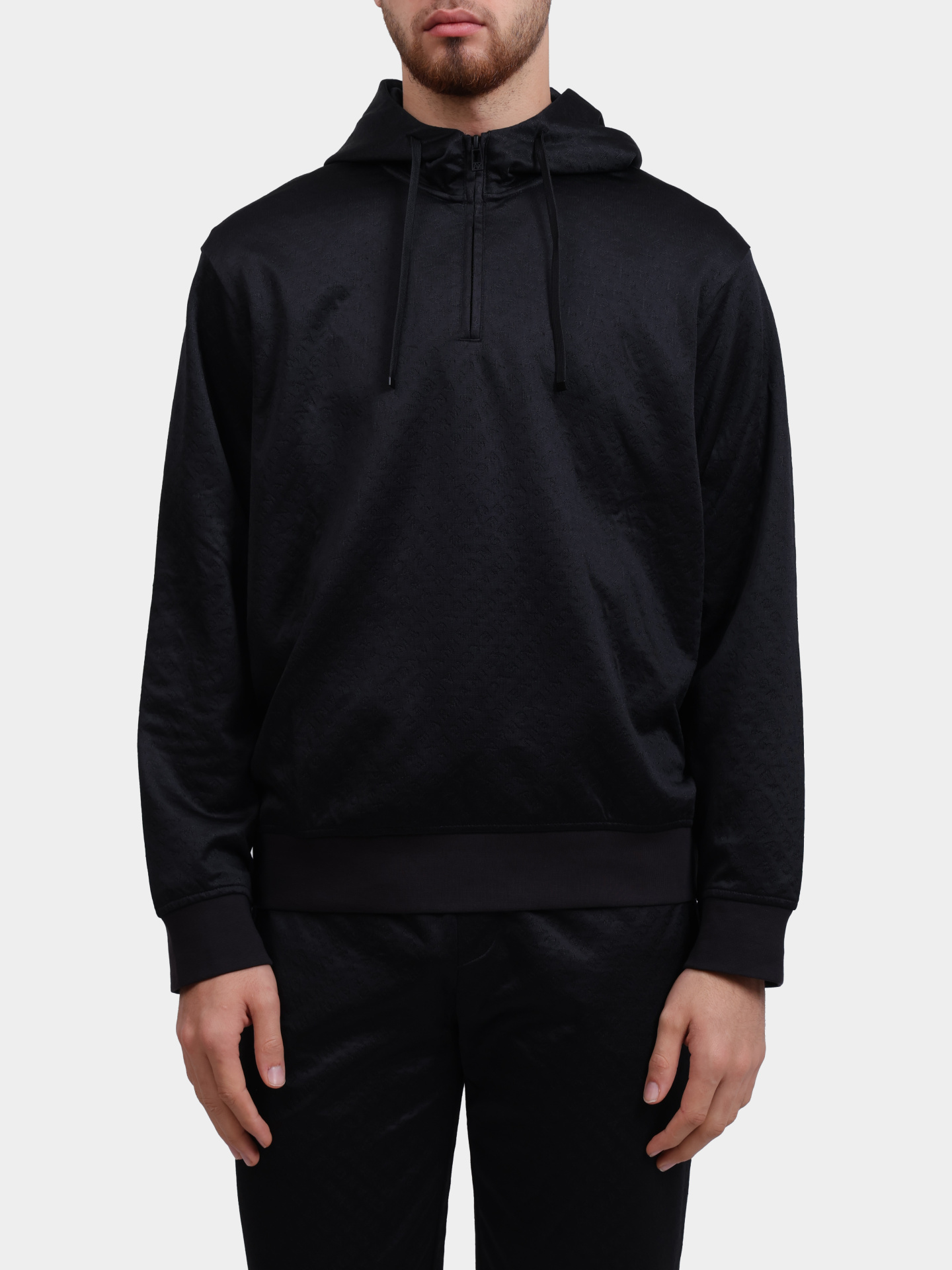 Толстовка Armani Exchange XM001355 AF16259 FC022 черная мужская — купить в интернет-магазине Verdistore