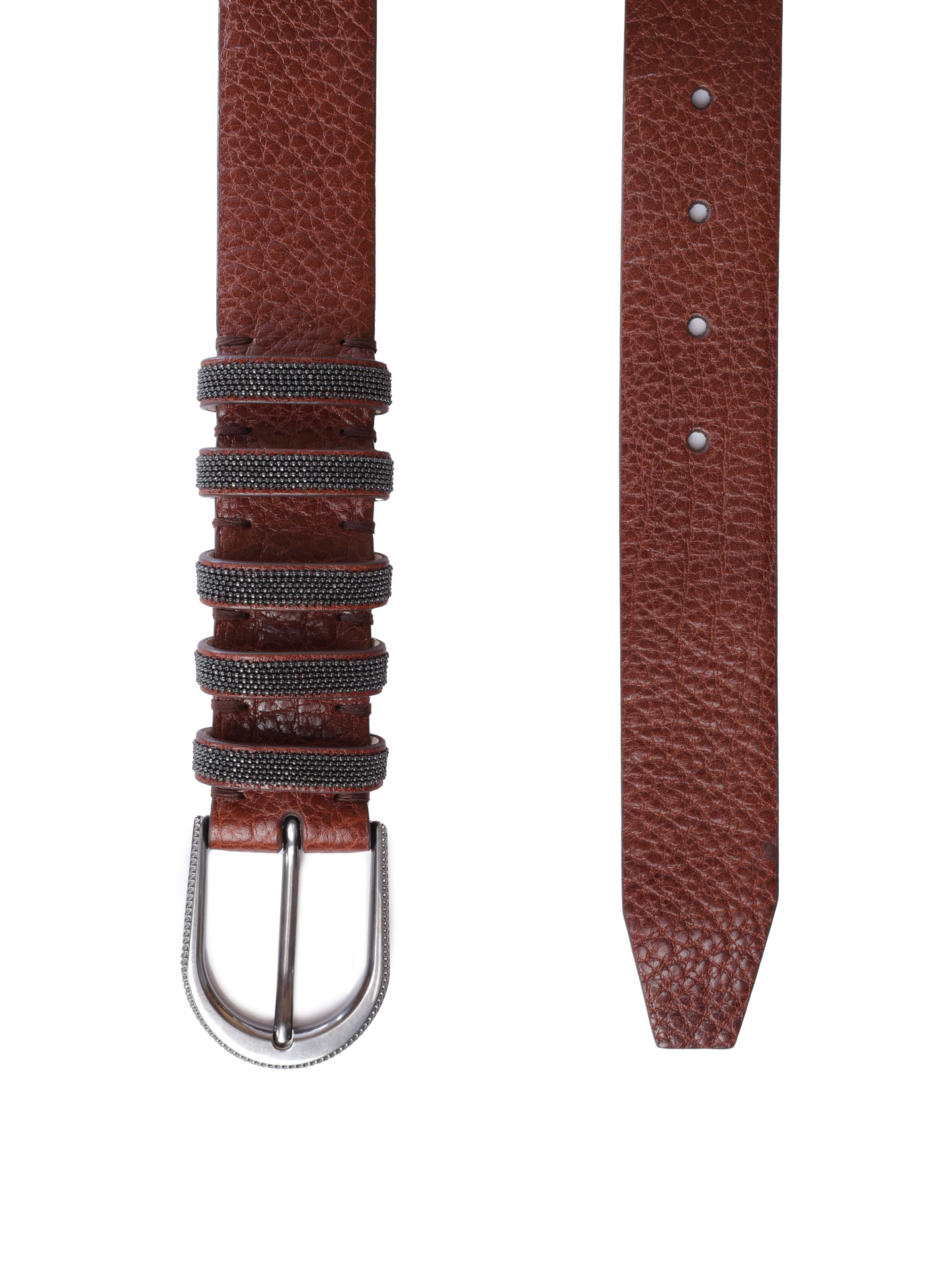 Ремень Brunello Cucinelli M0JUMC31Z C6651 кожаный женский — купить в интернет-магазине Verdistore