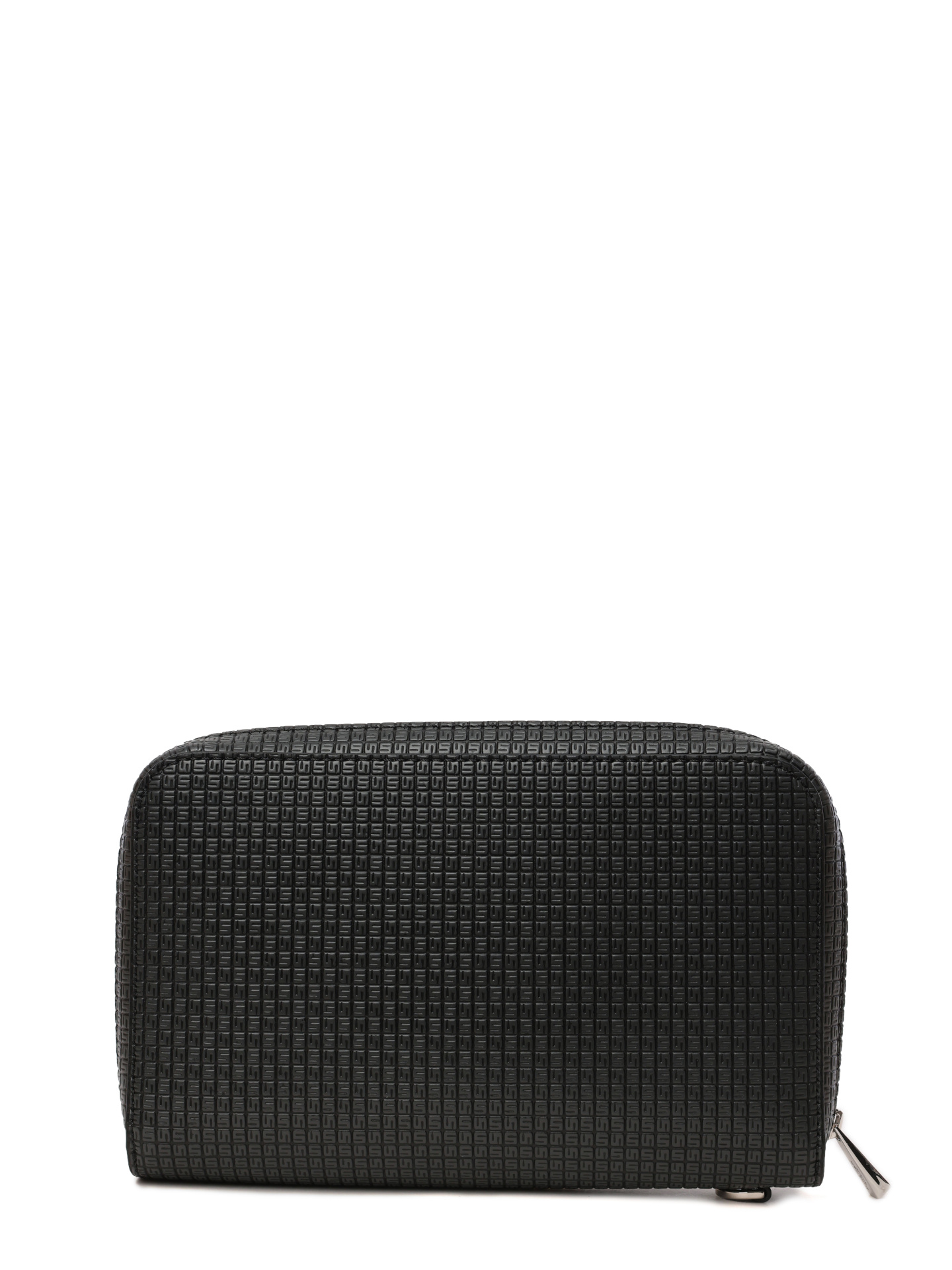 Косметичка черная кожаная с монограммным логотипом — купить в интернет-магазине Verdistore