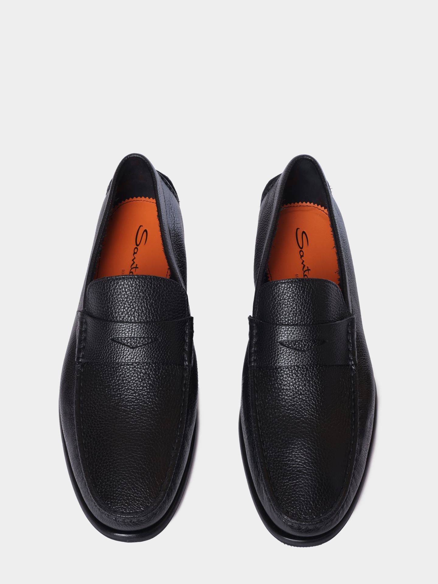 Лоферы Santoni MCPG02681LI1SSDSN01 кожаные мужские — купить в интернет-магазине Verdistore