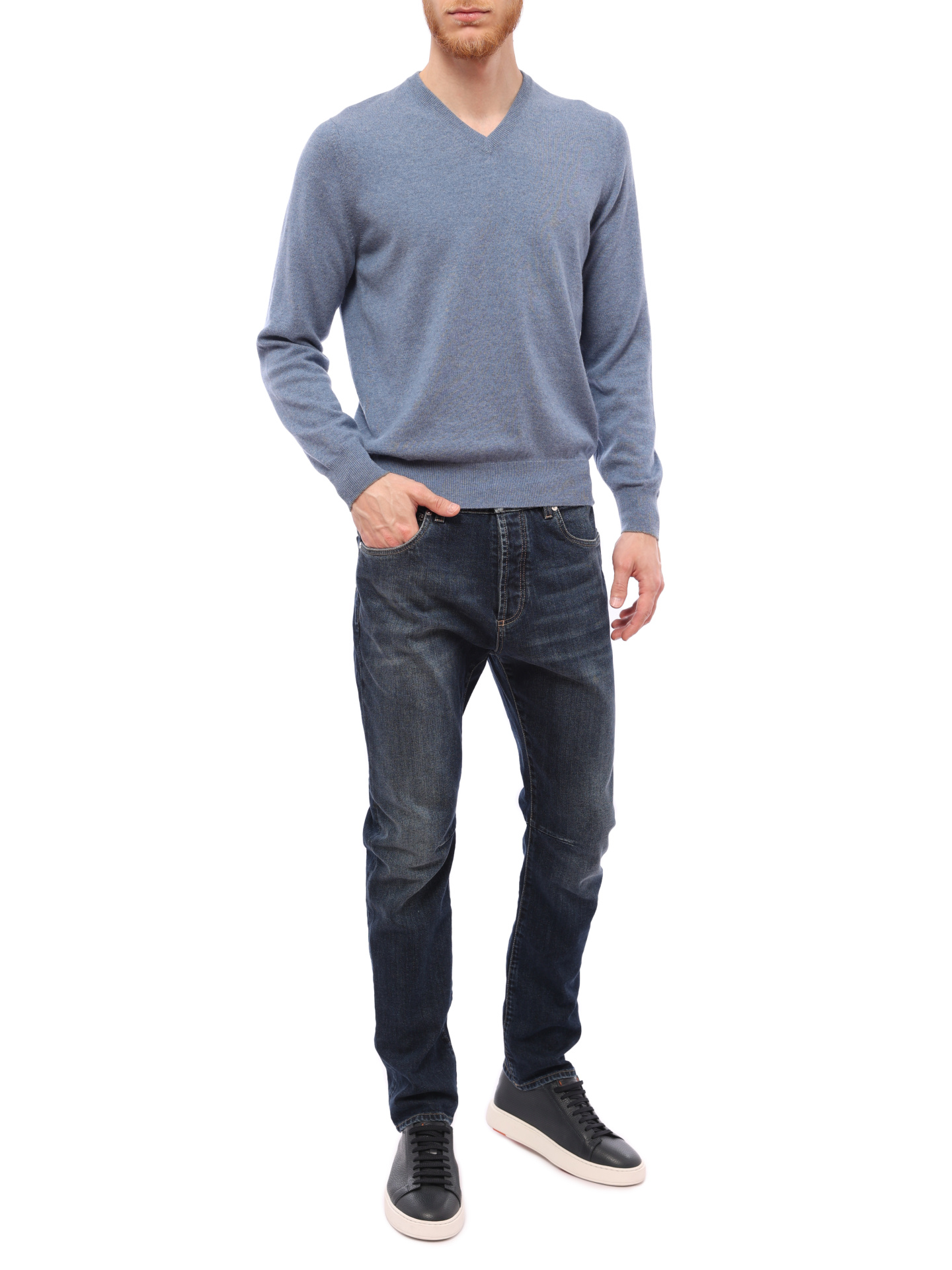 Джемпер Brunello Cucinelli M2200162 кашемировый мужской — купить в интернет-магазине Verdistore