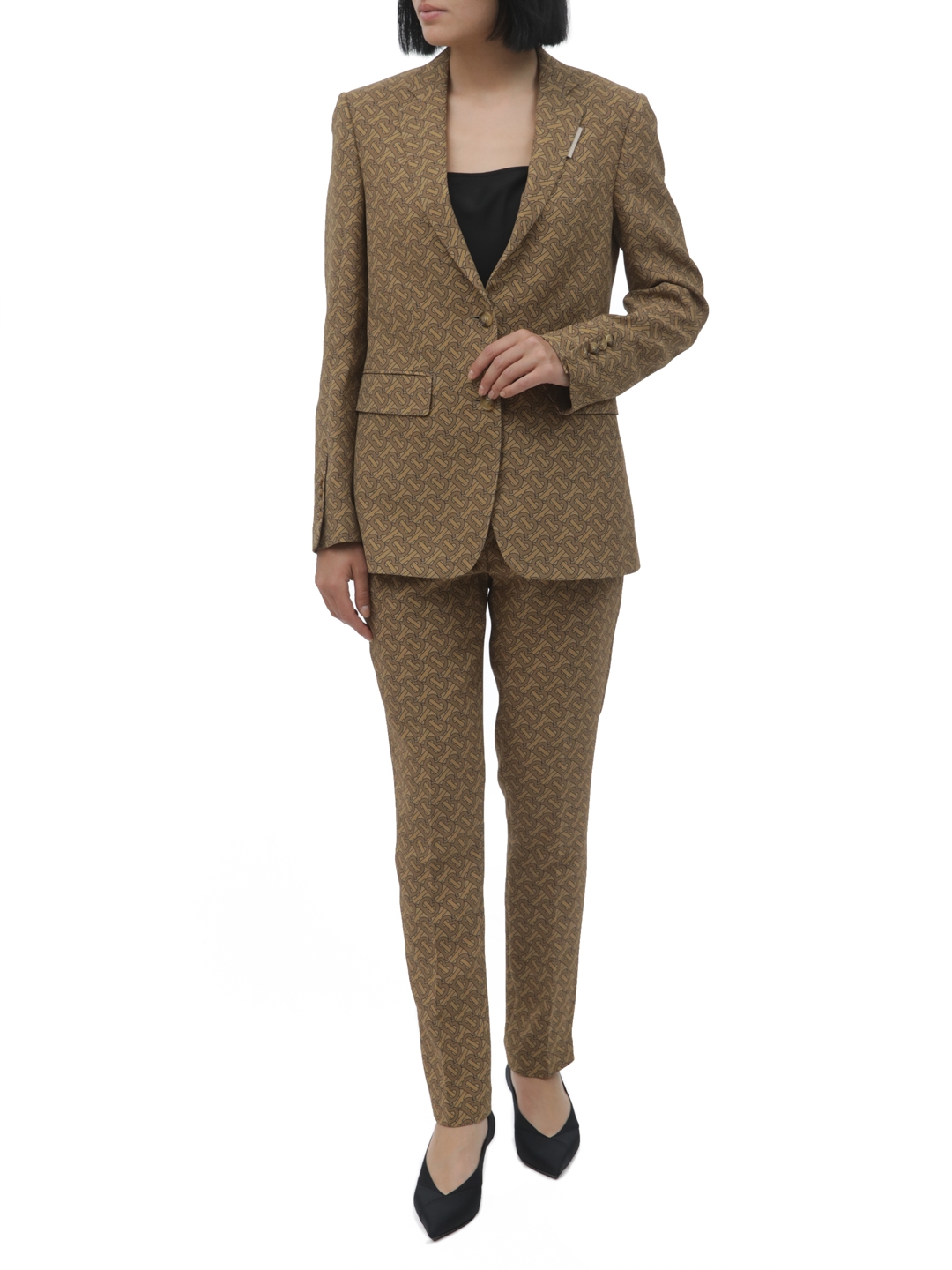 Брюки Burberry 8017247 A7295 шелковые женские — купить в интернет-магазине Verdistore