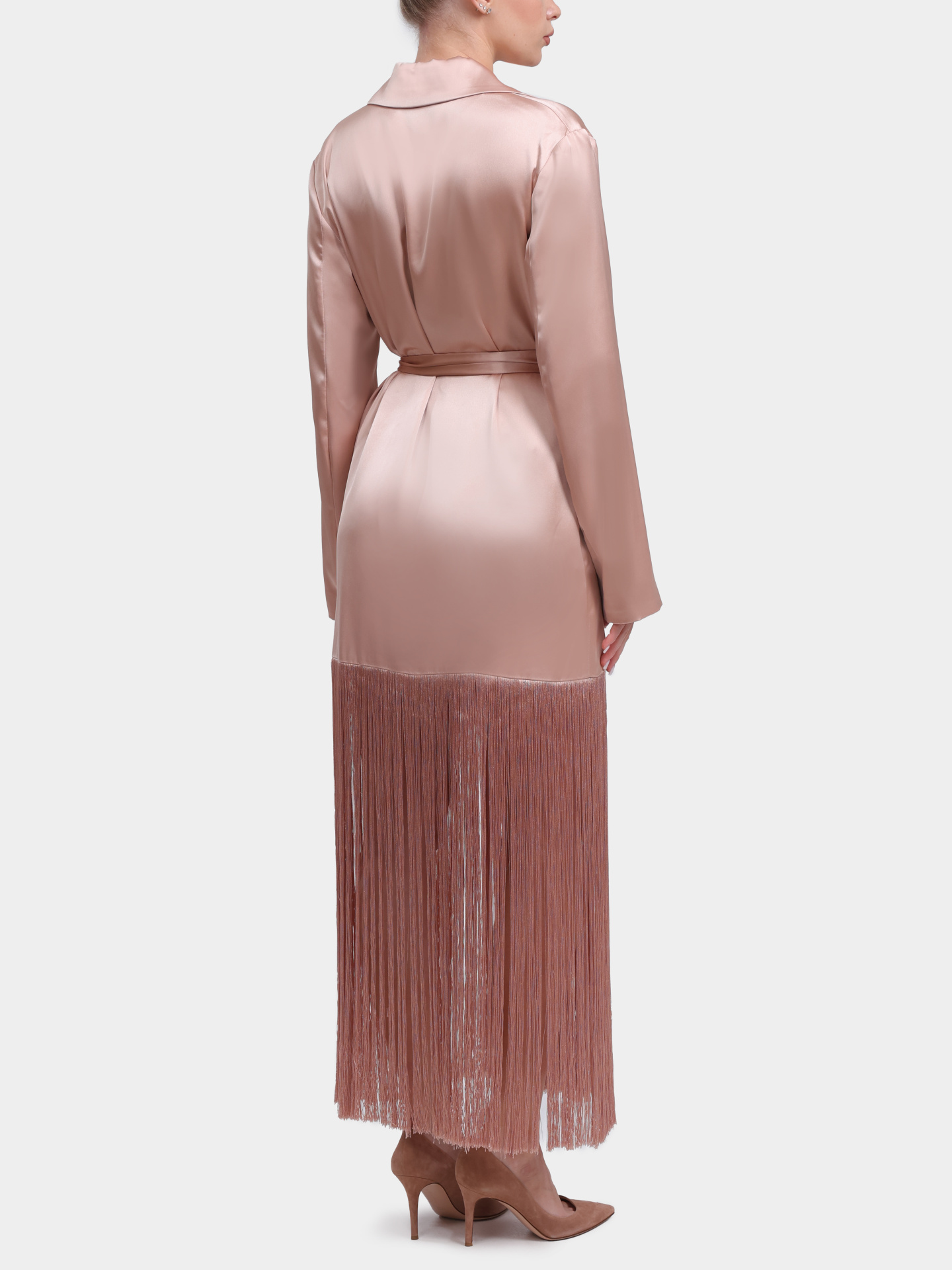 Жакет Pinko 106431 A33D Q35 розовый женский с бахромой — купить в интернет-магазине Verdistore