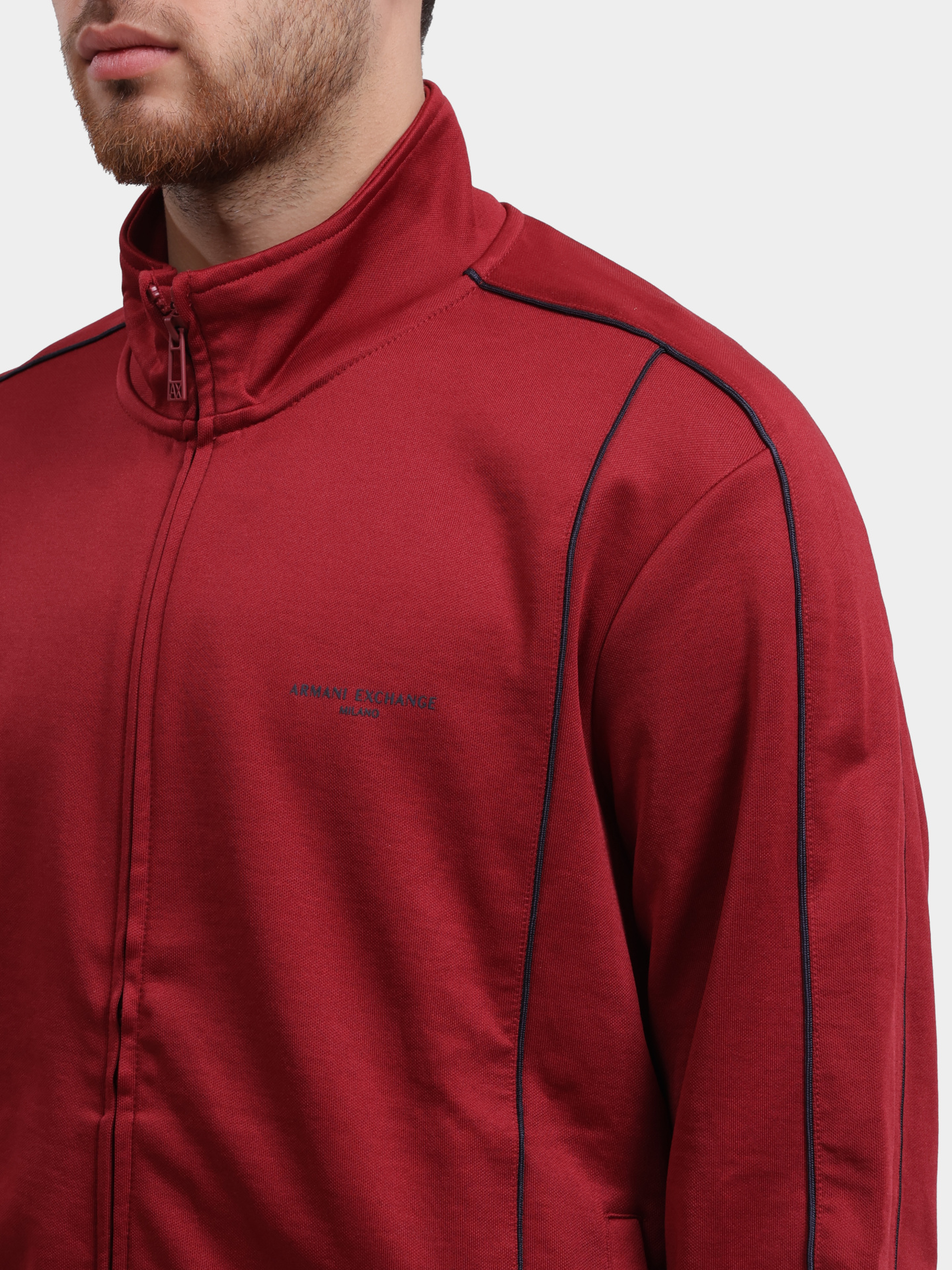 Мастерка Armani Exchange XM001357 AF16278 UA328 красная мужская — купить в интернет-магазине Verdistore