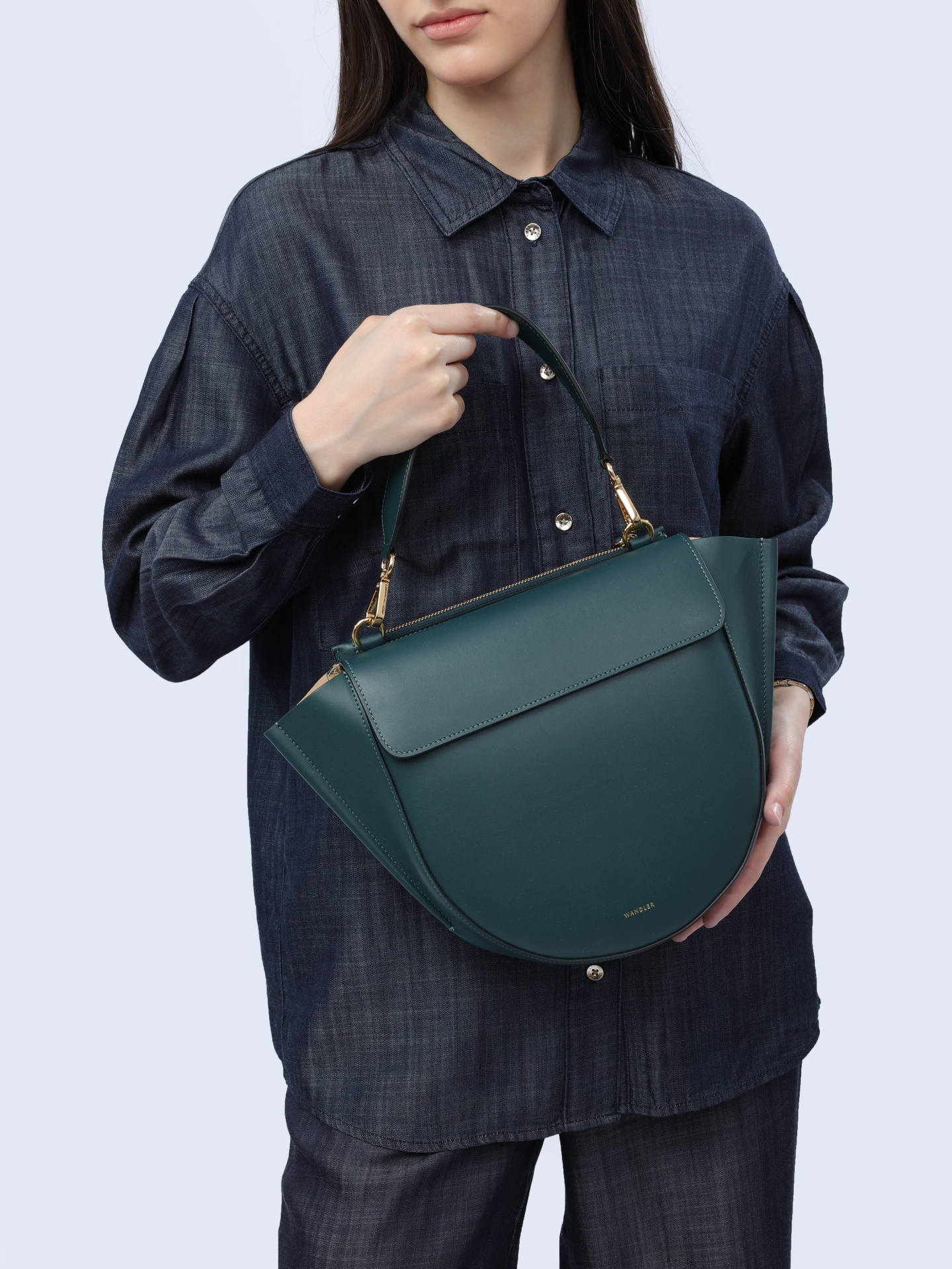 Сумка 24102000021 2832 бирюзовая из натуральной кожи — купить в интернет-магазине Verdistore