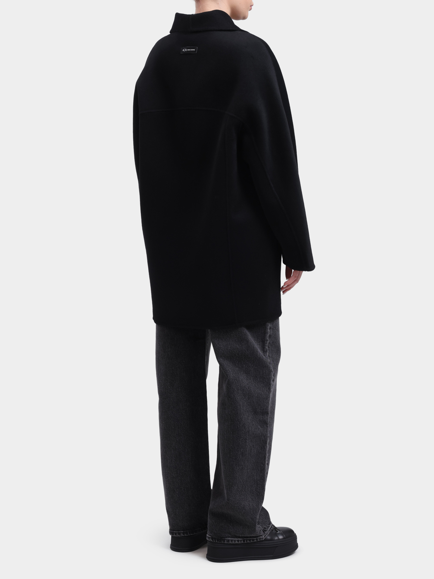 Пальто Armani Exchange XW000715 AF16216 UC001 черное женское — купить в интернет-магазине Verdistore