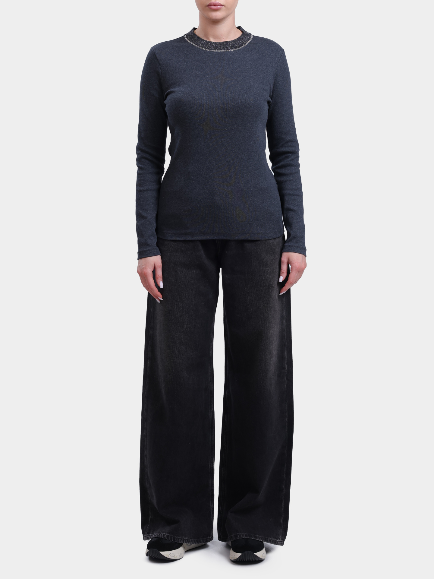 Лонгслив Peserico S06707J0 5669B 73B хлопковый женский — купить в интернет-магазине Verdistore