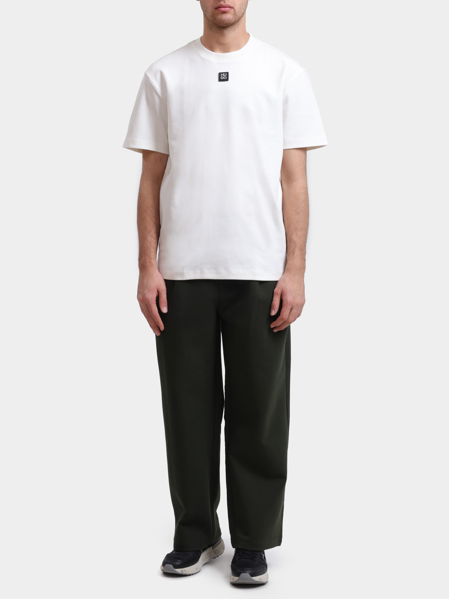 Футболка Hugo Dalile 10231453 01 мужская белая — купить в интернет-магазине Verdistore