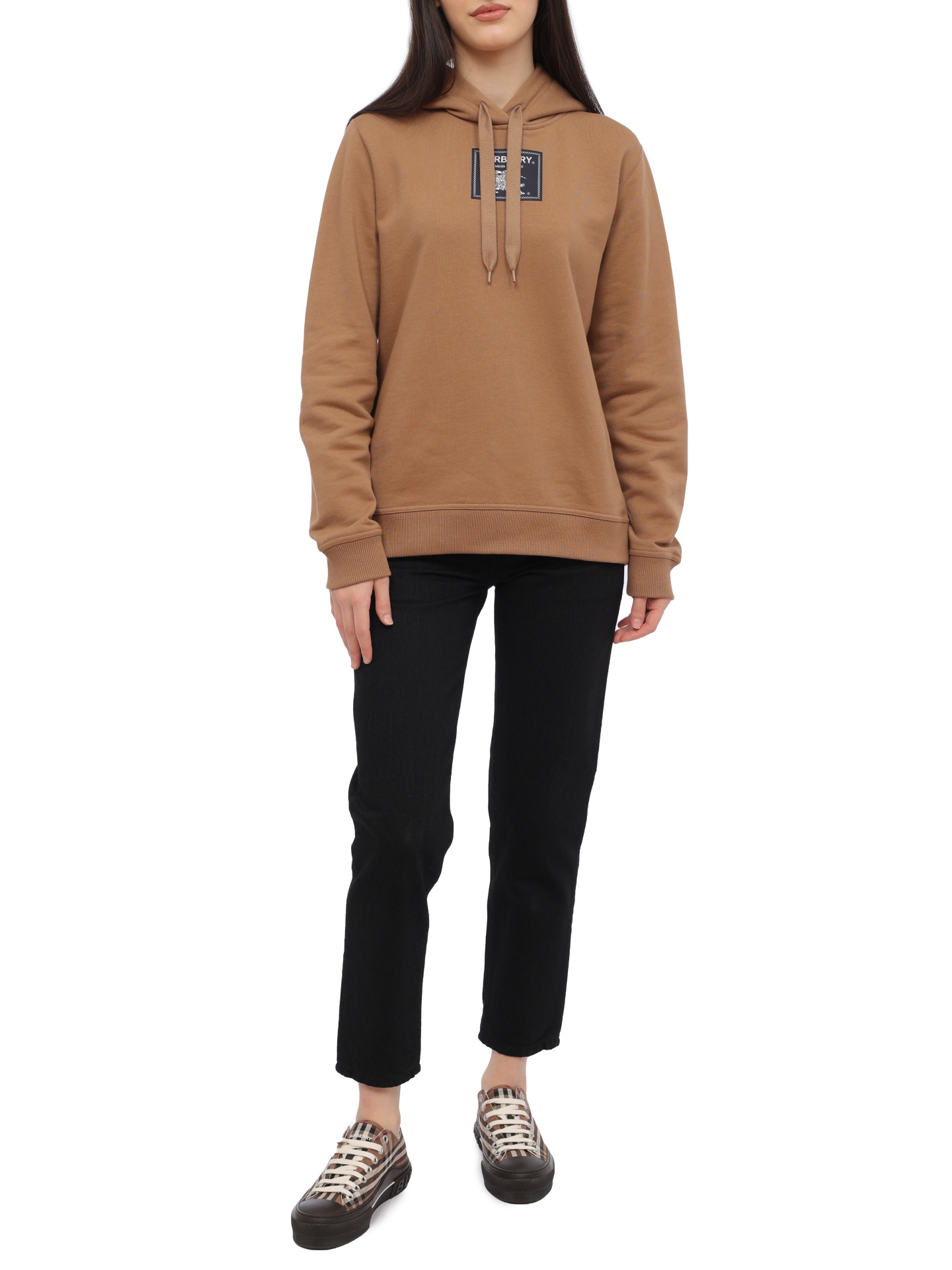 Худи Burberry 8065778 A1420 хлопковое женское — купить в интернет-магазине Verdistore