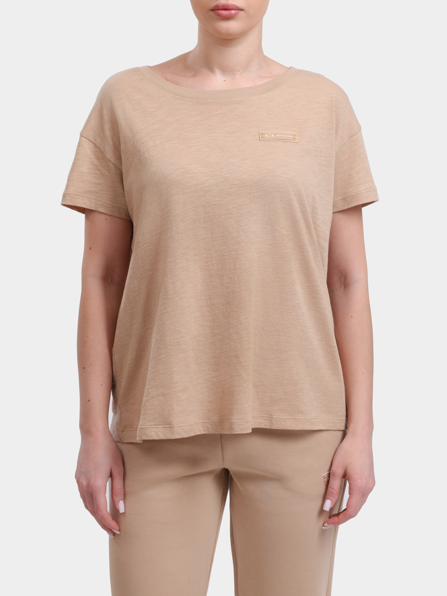 Футболка Armani Exchange XW001363 AF16296 U1051 хлопковая женская — купить в интернет-магазине Verdistore