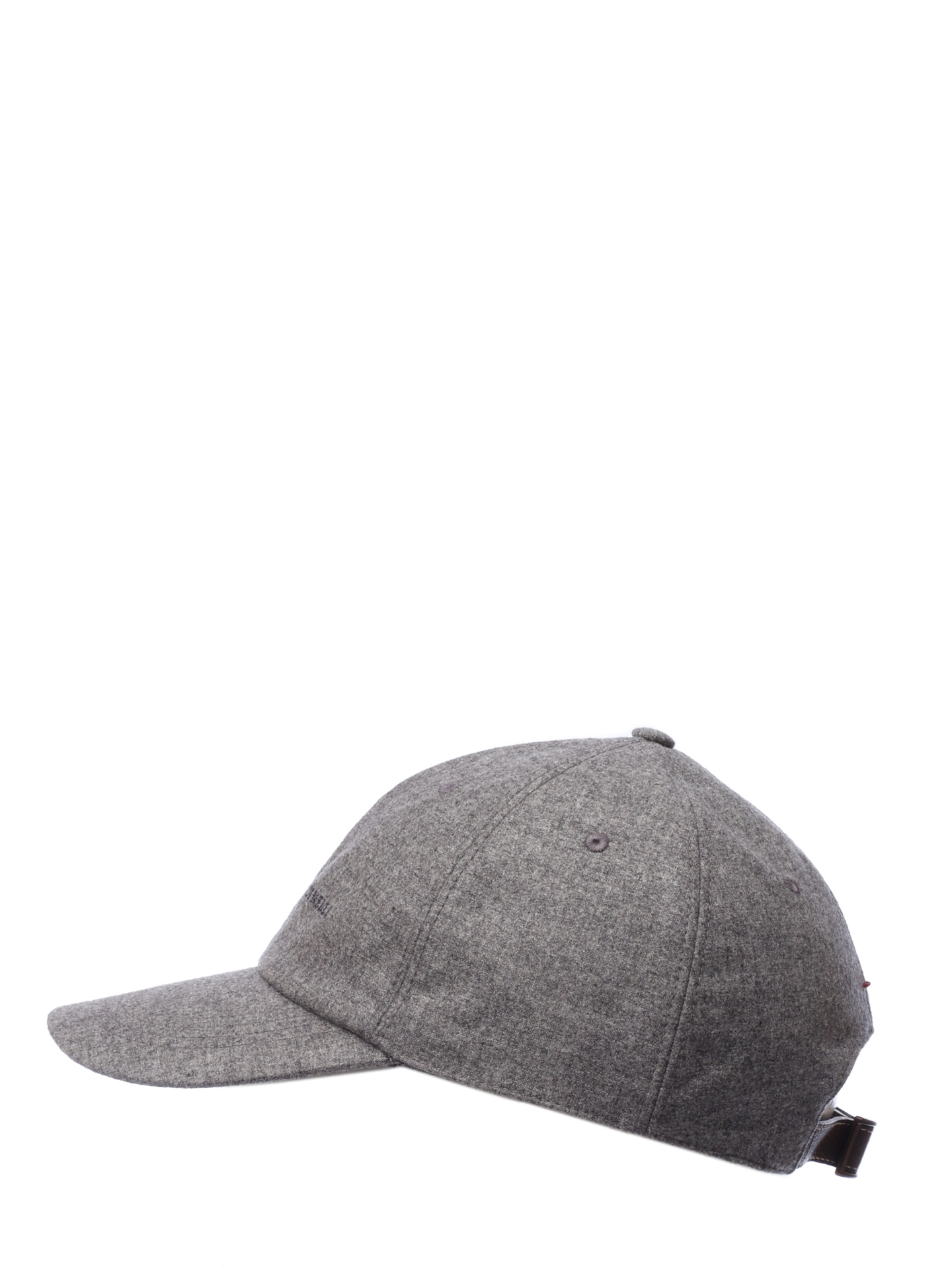 Бейсболка Brunello Cucinelli MR4369992 CAS10 серая мужская из кашемира — купить в интернет-магазине Verdistore