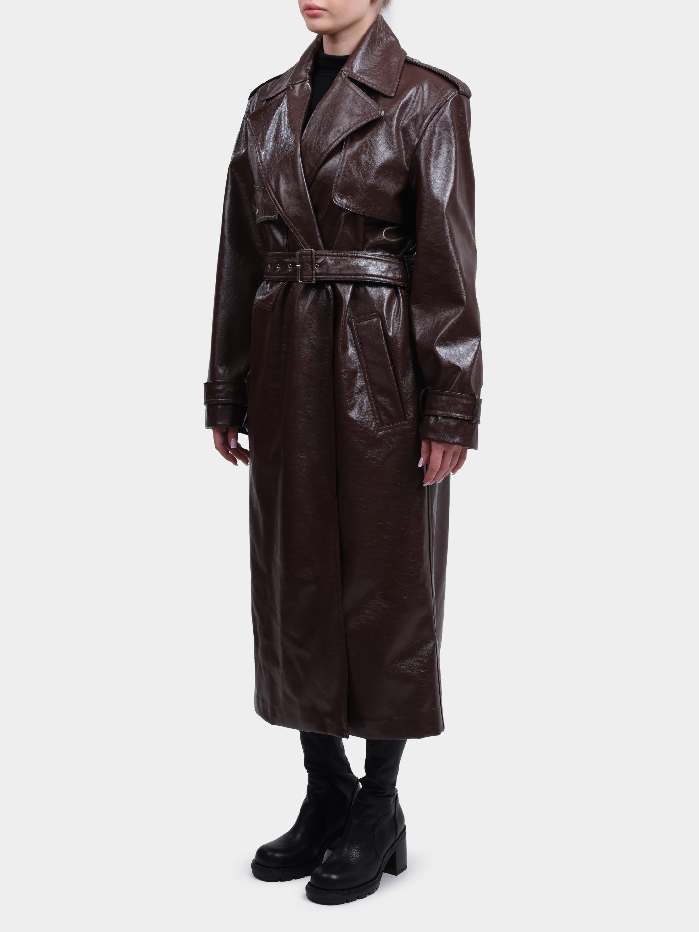 Плащ Hugo Malitte-1 50542286 201 коричневый женский — купить в интернет-магазине Verdistore