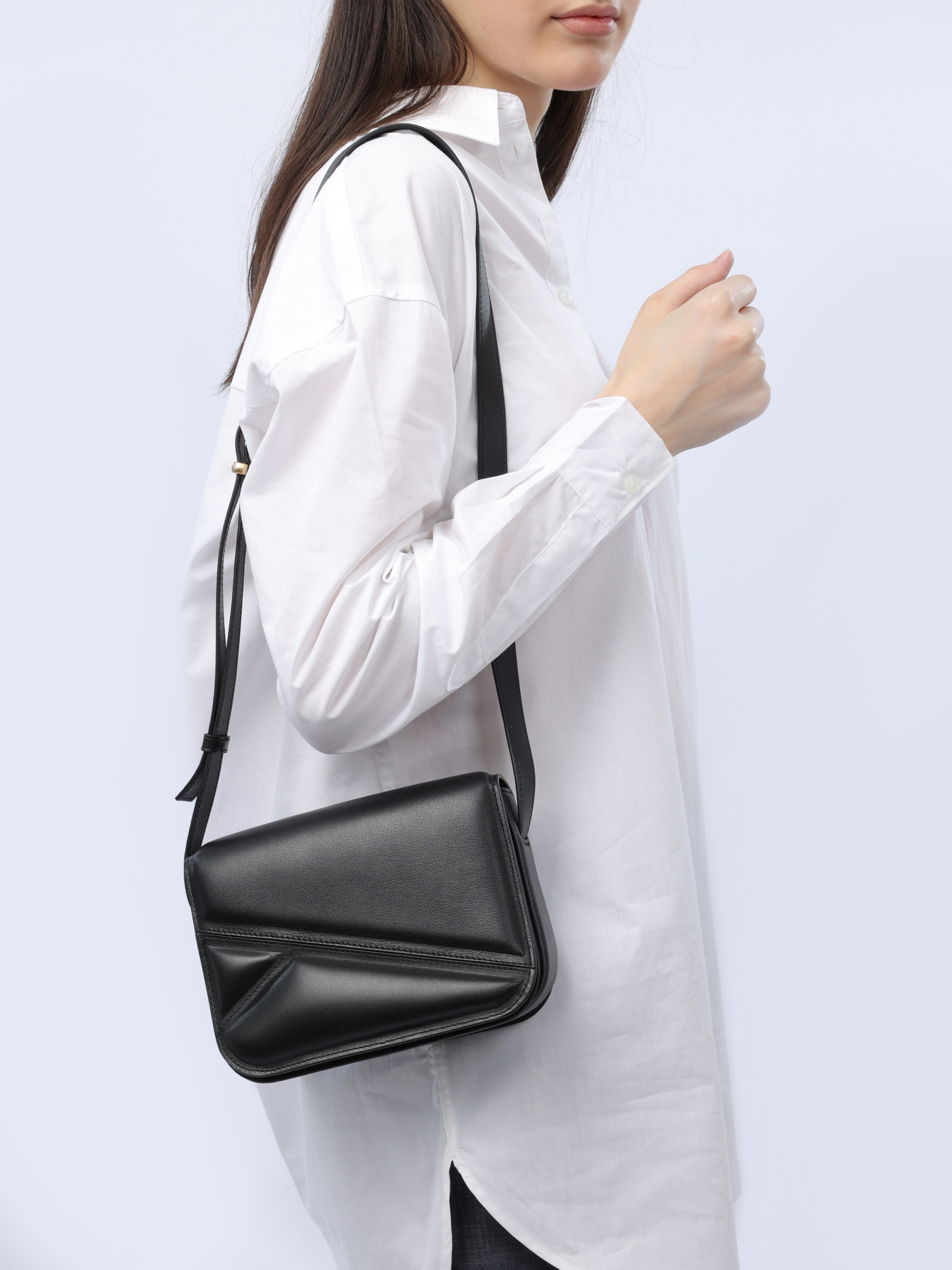 Сумка 23108000125 3200 черная из натуральной телячьей кожи — купить в интернет-магазине Verdistore