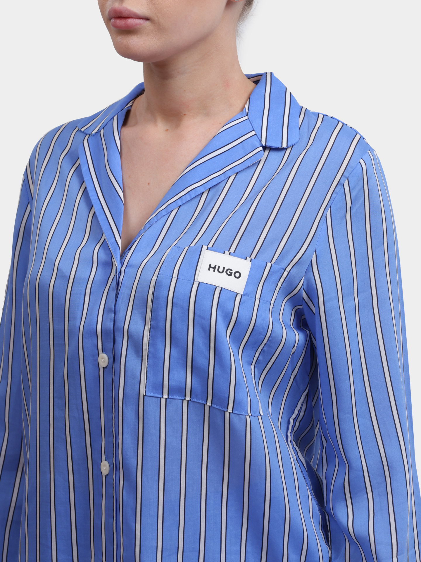 Рубашка пижамная KLEO_SHIRT 10272490 01 50544173 455 голубая женская  — купить в интернет-магазине Verdistore