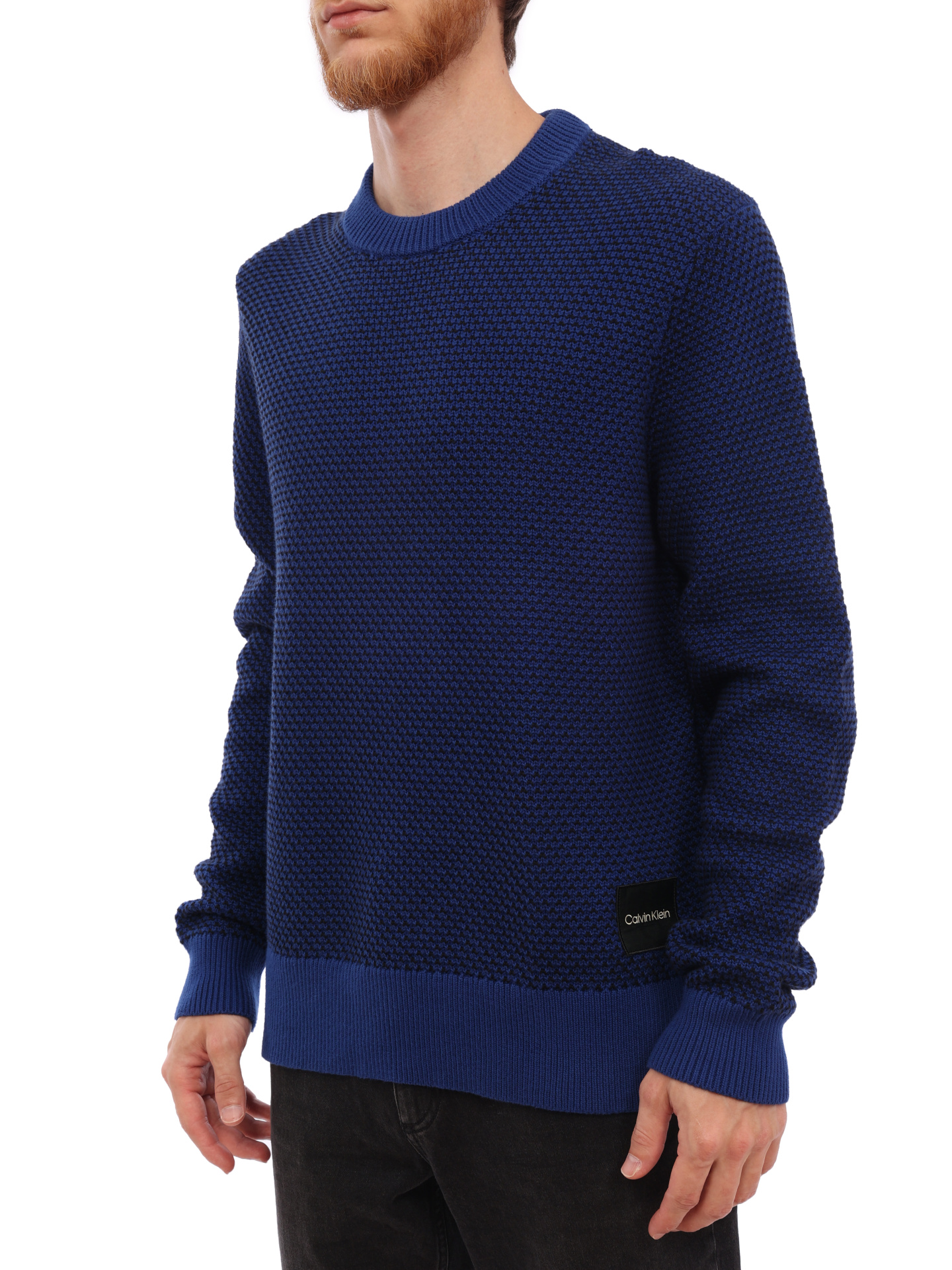 Джемпер Calvin Klein K10K102735 темно-синий мужской — купить в интернет-магазине Verdistore