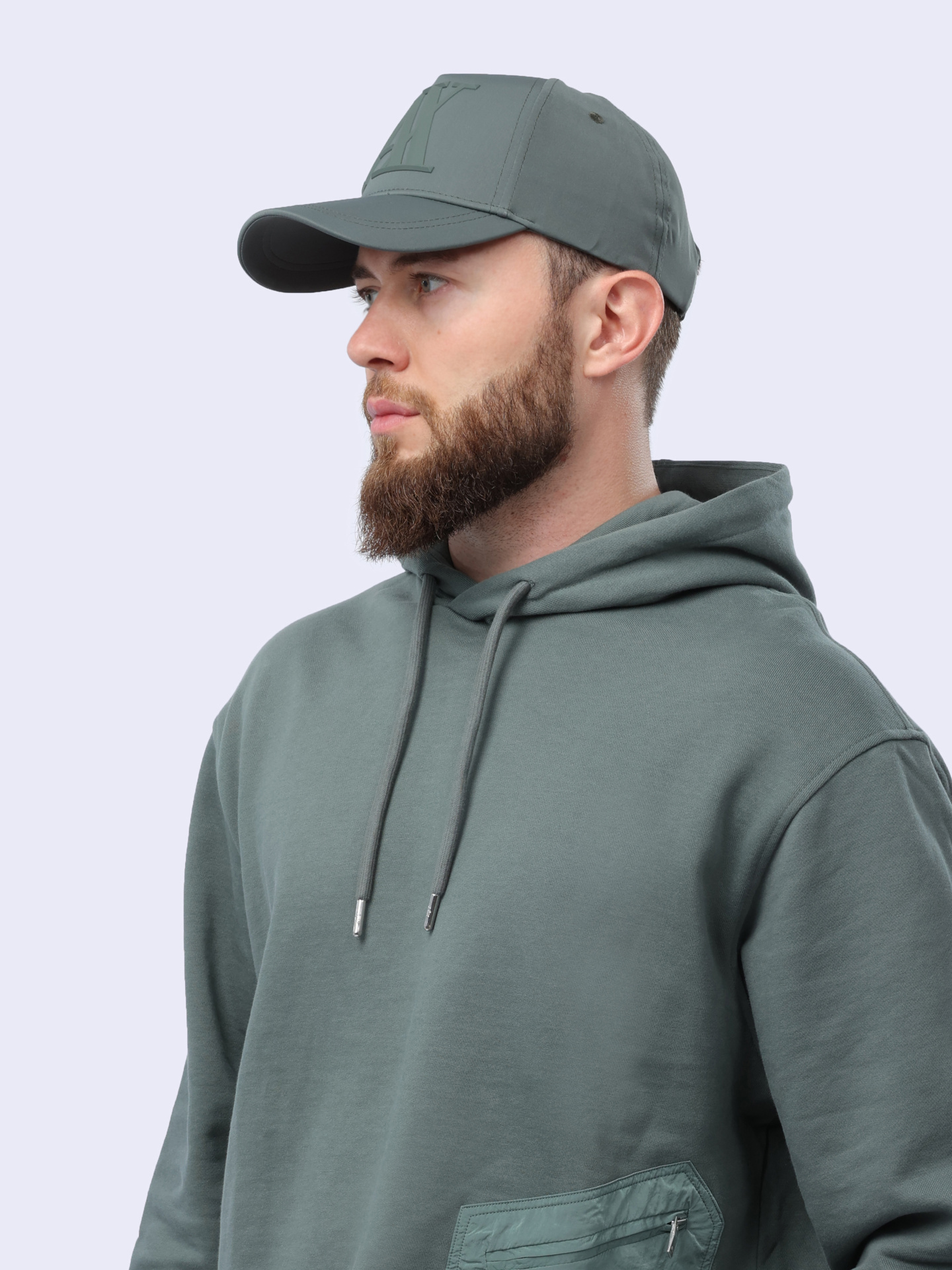 Худи Armani Exchange 3DZMLL ZJ4XZ 1888 серое мужское с накладным карманом — купить в интернет-магазине Verdistore