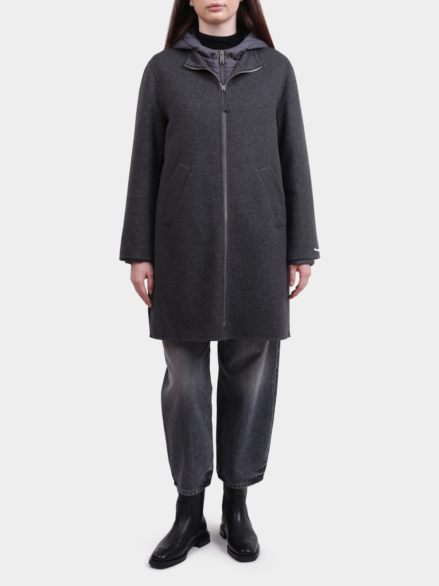 Пальто MARELLA MORIANA 004 серое женское — купить в интернет-магазине Verdistore