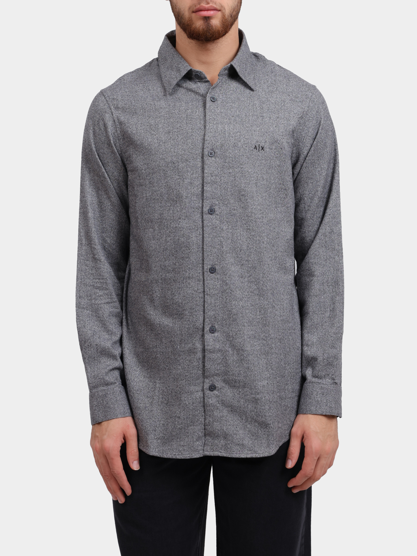 Рубашка Armani Exchange XM001147 AF16610 MC008 хлопковая мужская — купить в интернет-магазине Verdistore