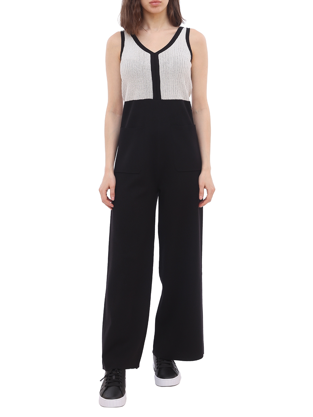 Комбинезон Armani Exchange 3KYA1M комбинированный женский с накладными карманами — купить в интернет-магазине Verdistore