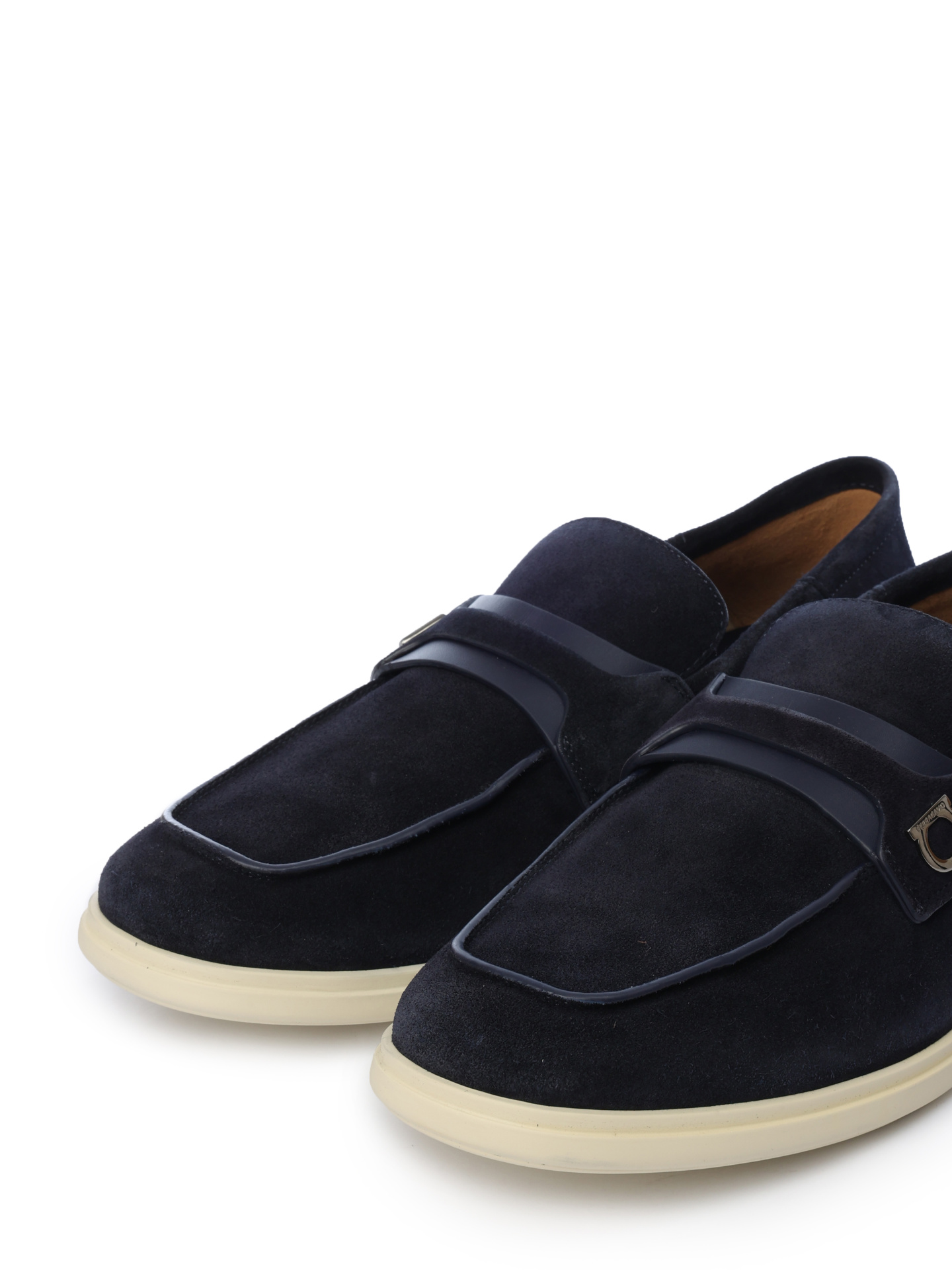 Лоферы 021599769253M замшевые на белой подошве — купить в интернет-магазине Verdistore