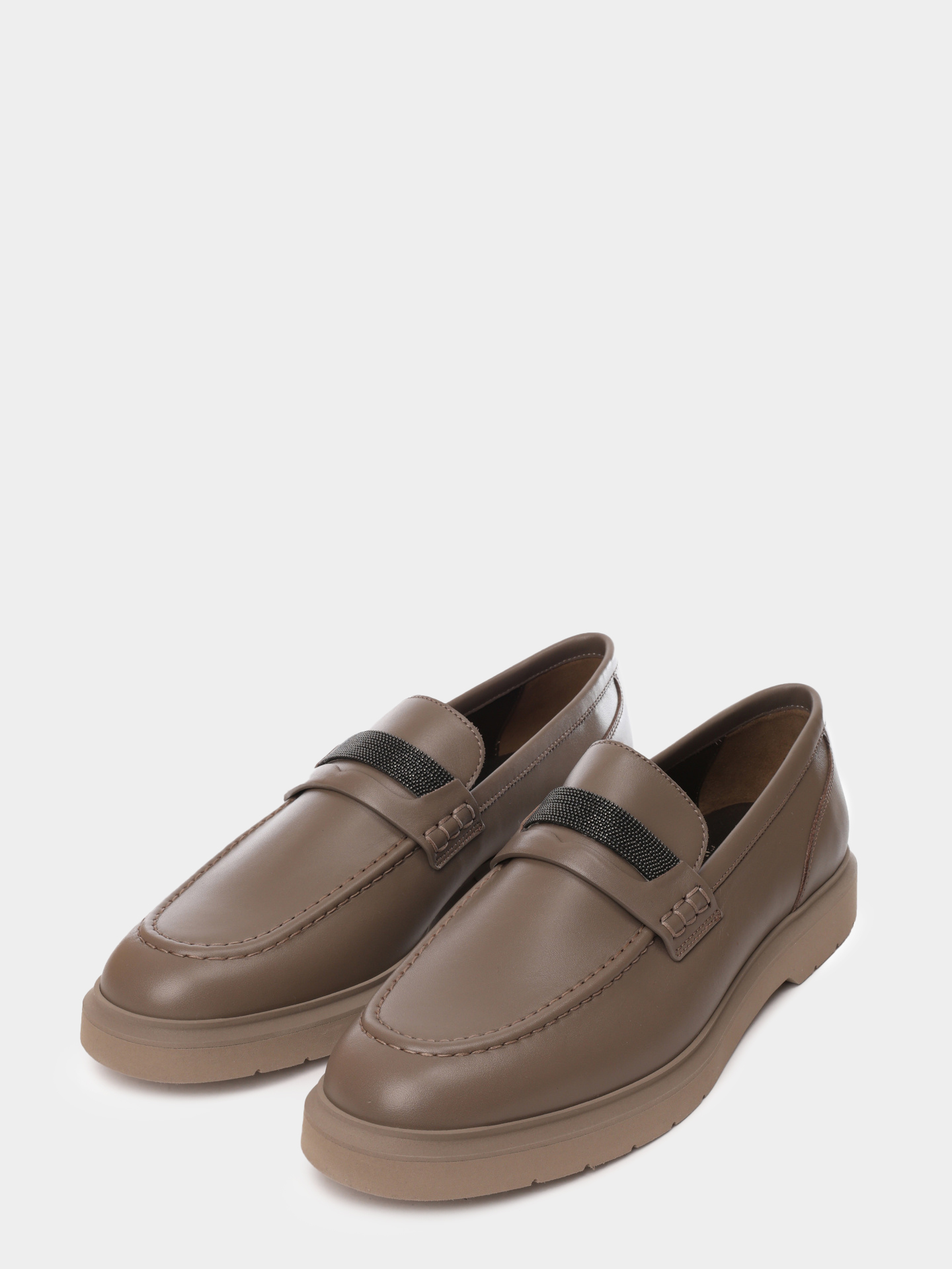 Лоферы Brunello Cucinelli MZSKG2370 женские с декором — купить в интернет-магазине Verdistore