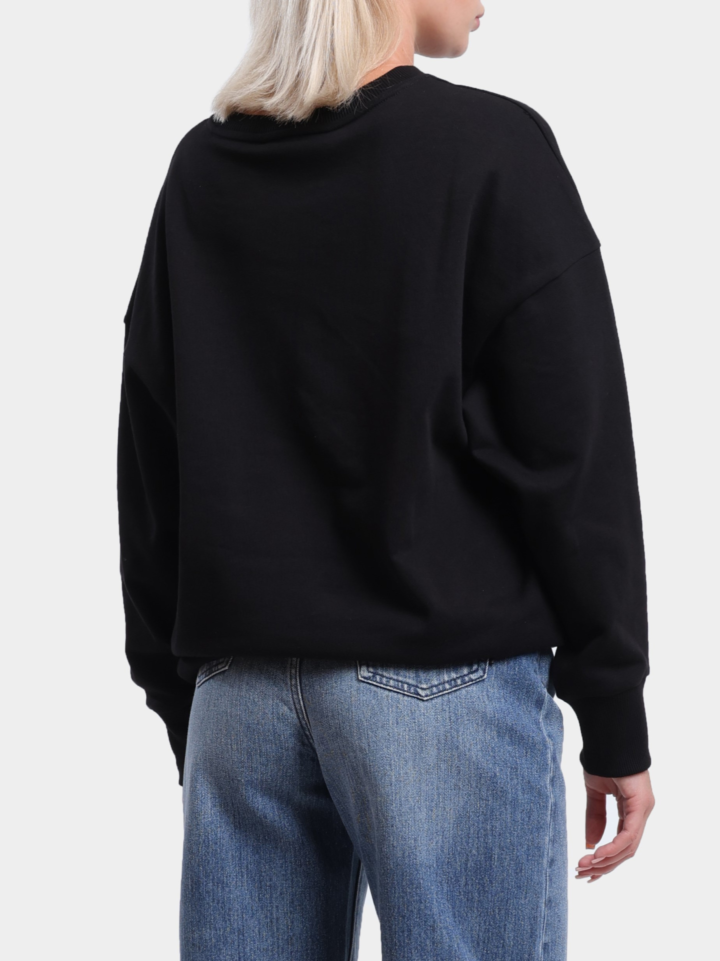 Свитшот Armani Exchange XW000495 AF12739 UC001 черный женский — купить в интернет-магазине Verdistore