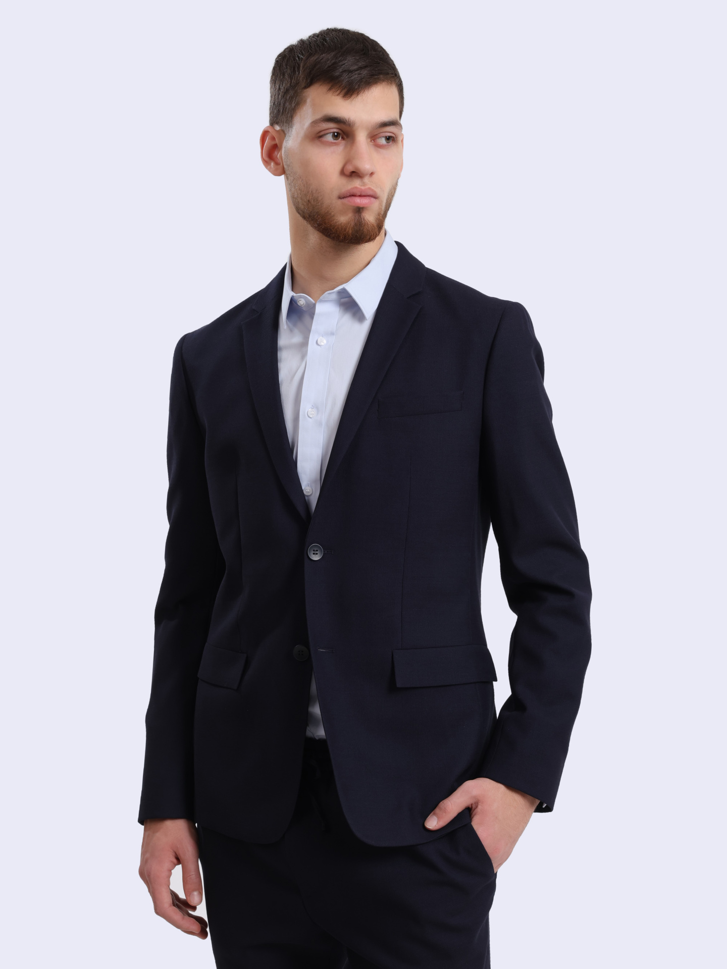 Пиджак Calvin Klein K10K109955 темно-синий мужской — купить в интернет-магазине Verdistore