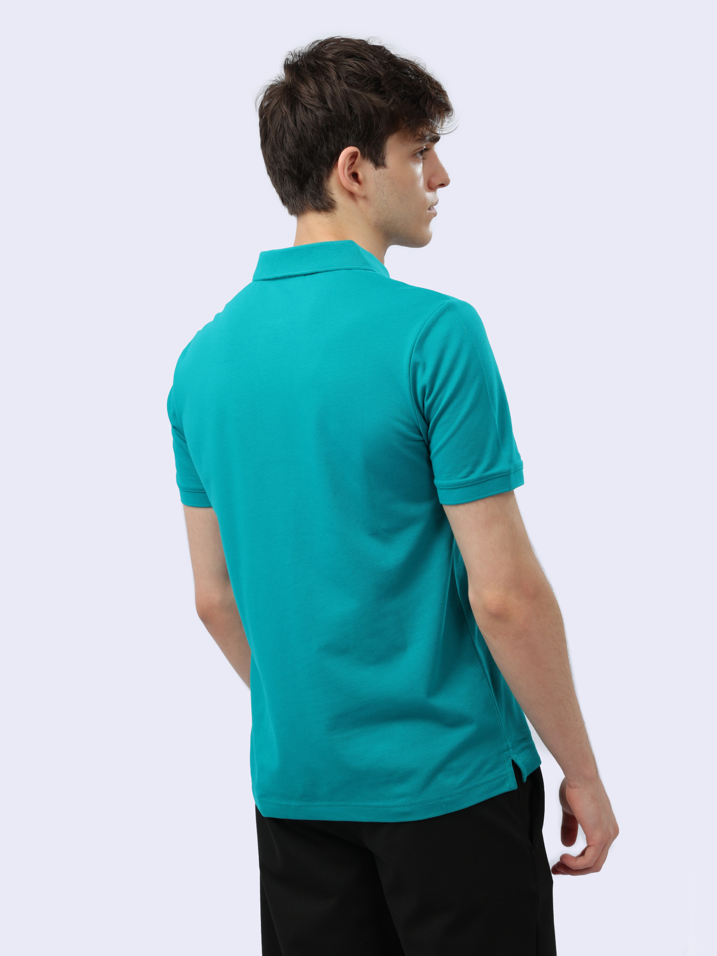 Поло Calvin Klein K10K112470 LEI бирюзовое мужское — купить в интернет-магазине Verdistore