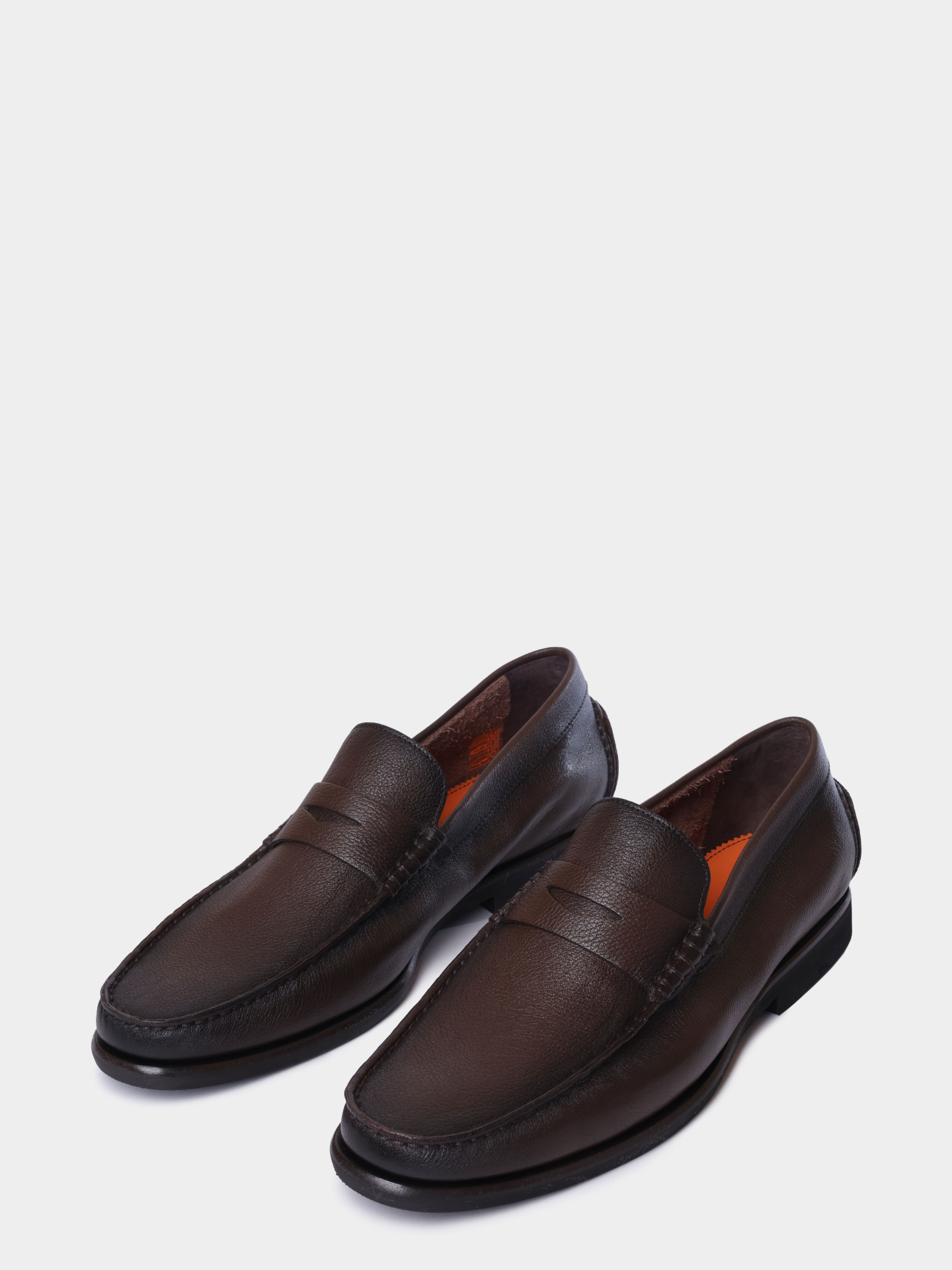 Лоферы Santoni MCPG02681LI1SSDST50 кожаные мужские — купить в интернет-магазине Verdistore