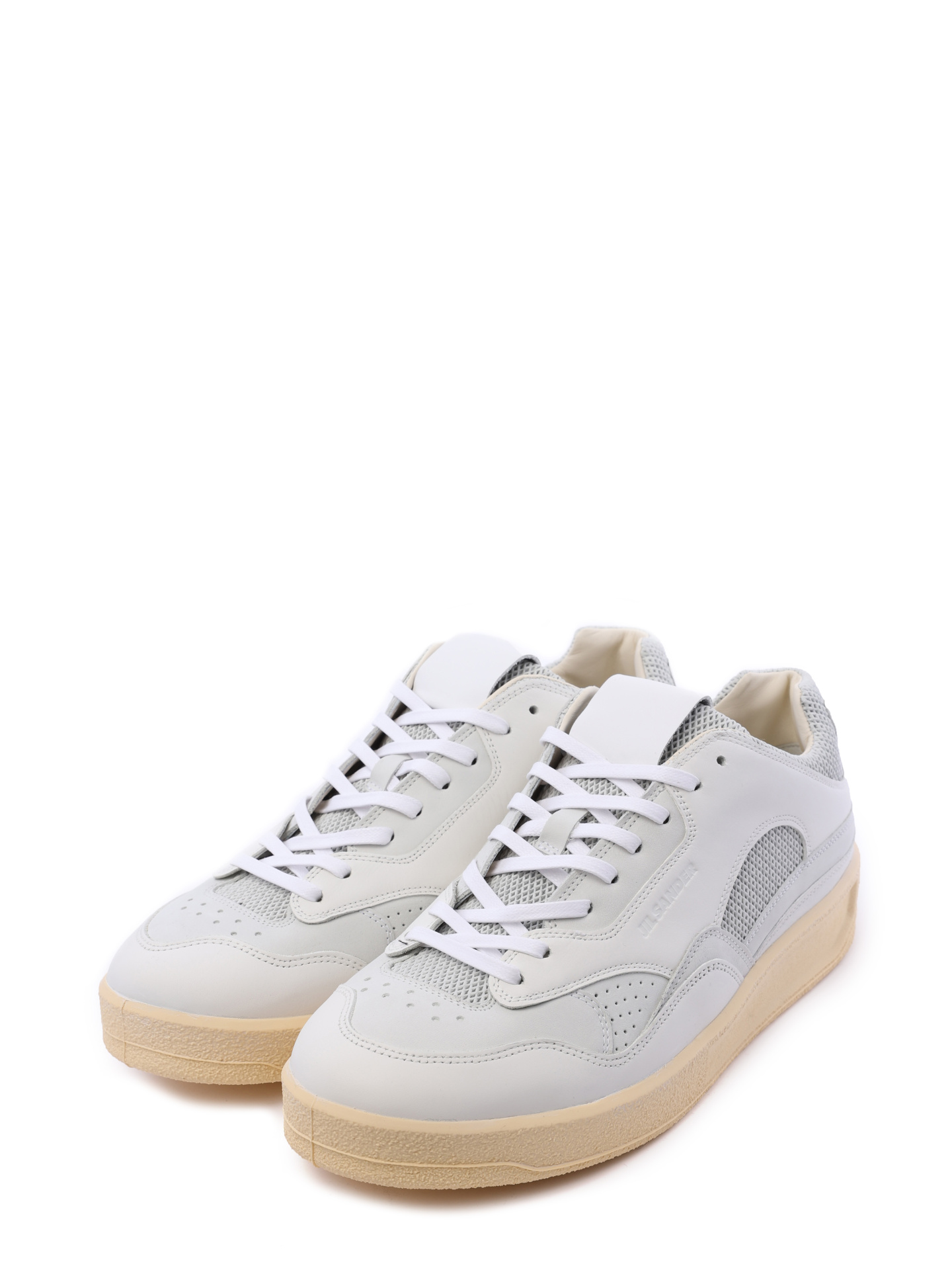 Кеды белые с перфорацией на бежевой подошве — купить в интернет-магазине Verdistore