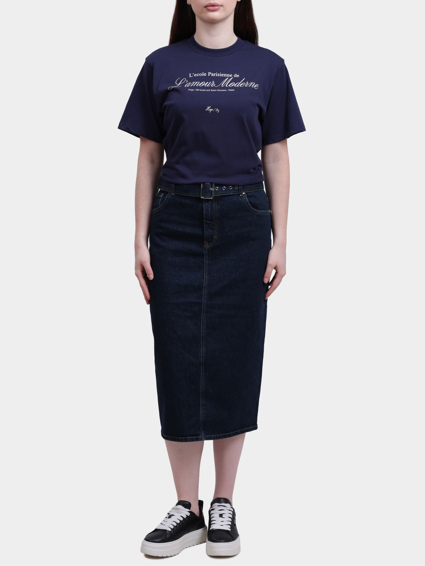 Юбка Hugo 50541495 415 джинсовая женская — купить в интернет-магазине Verdistore