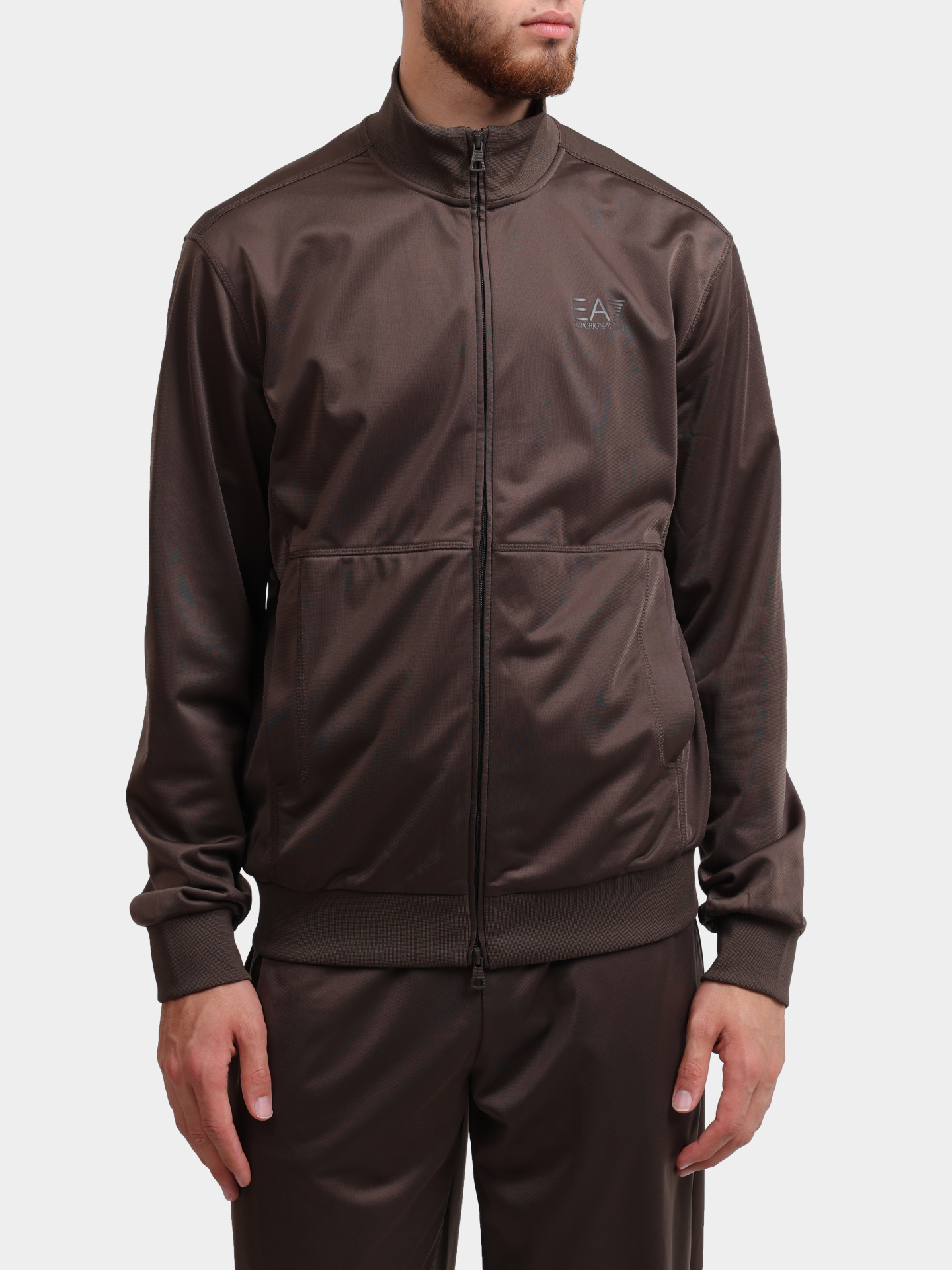 Костюм спортивный EA7 7M000237 AF12449 U6139 коричневый мужской — купить в интернет-магазине Verdistore