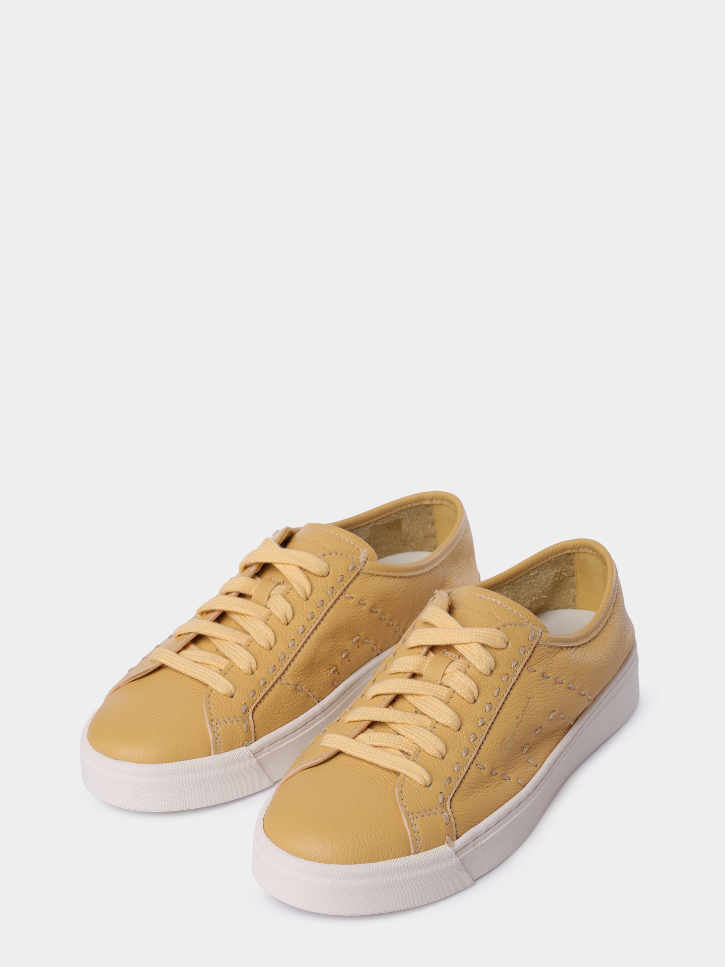 Кеды Santoni WBGG61345PNNTDYIL27 кожаные женские — купить в интернет-магазине Verdistore