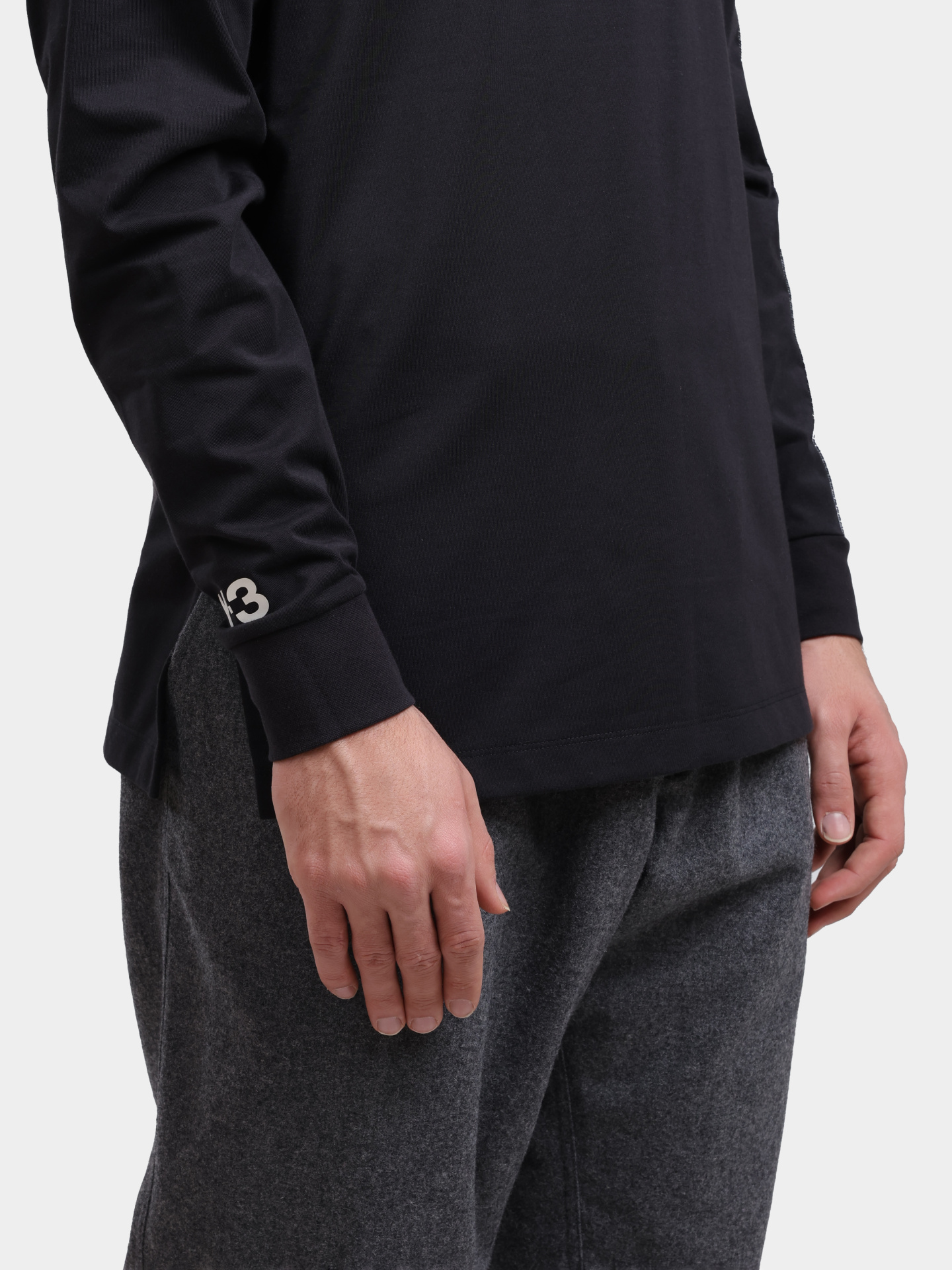 Футболка Y-3 IR6268 черная мужская с длинными рукавами — купить в интернет-магазине Verdistore