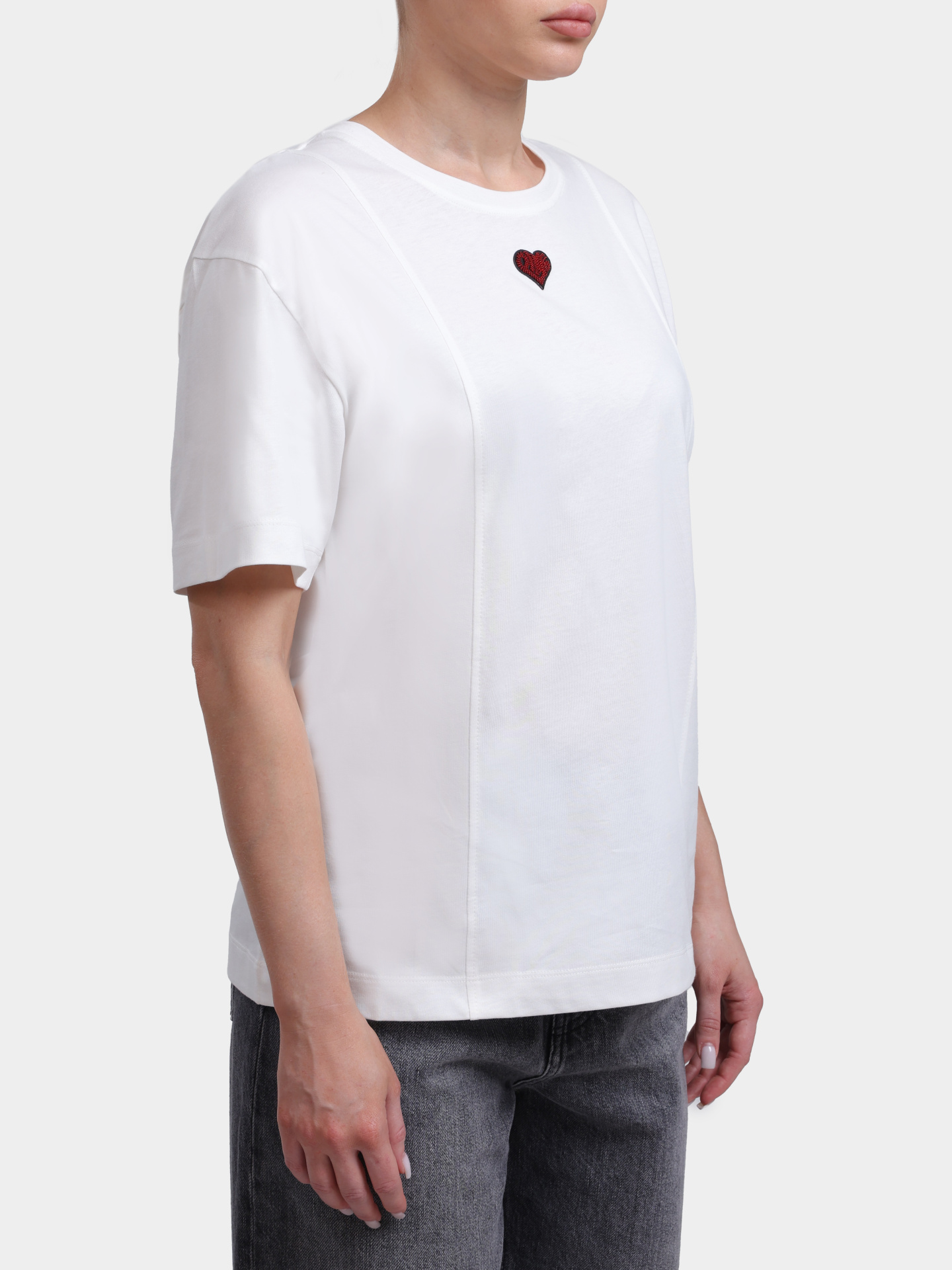 Футболка Pinko 105665 A326 Z05 хлопковая женская с вышивкой — купить в интернет-магазине Verdistore