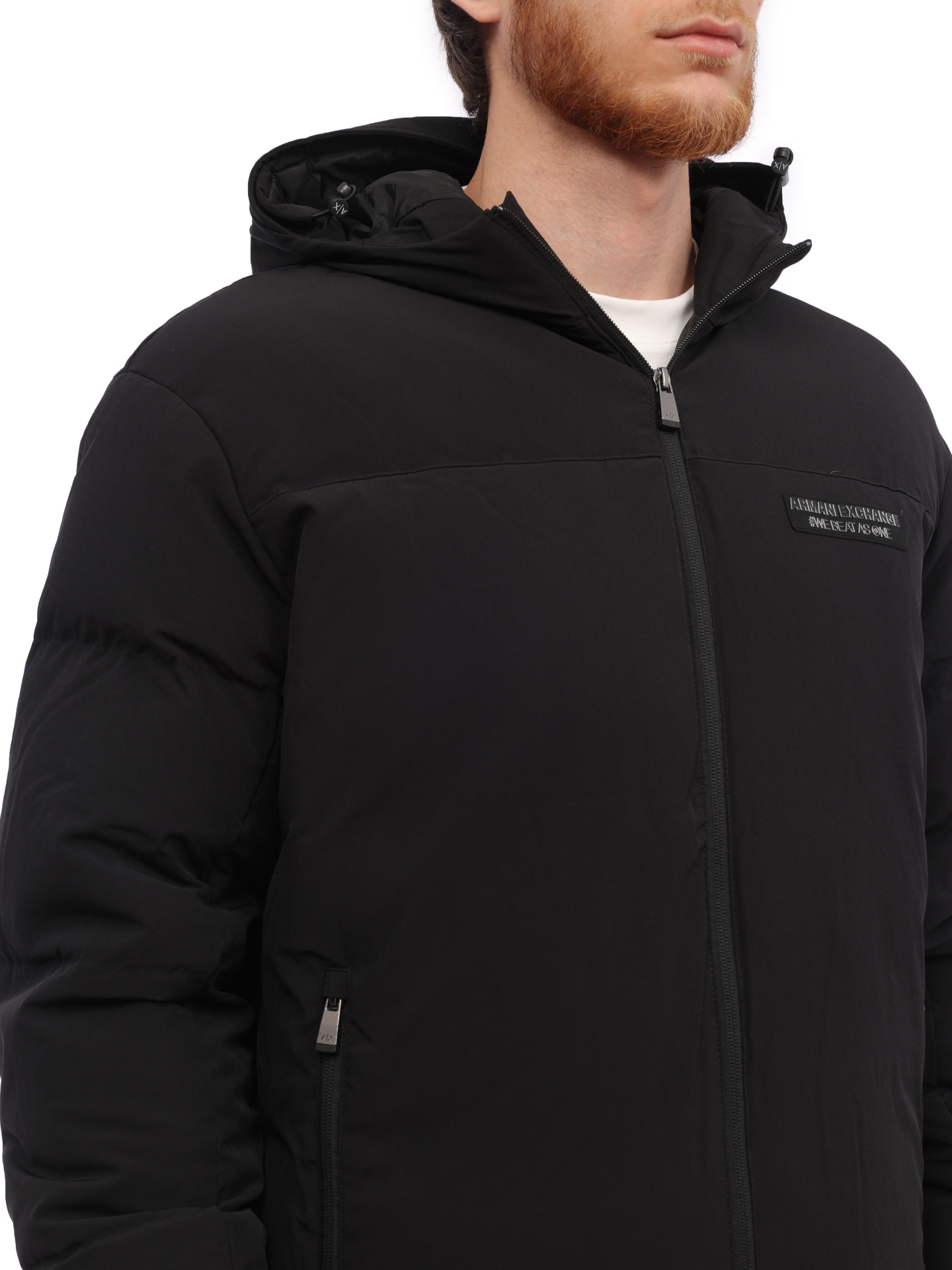 Куртка Armani Exchange 6RZB03 ZNICZ 1200 черная мужская стеганая — купить в интернет-магазине Verdistore